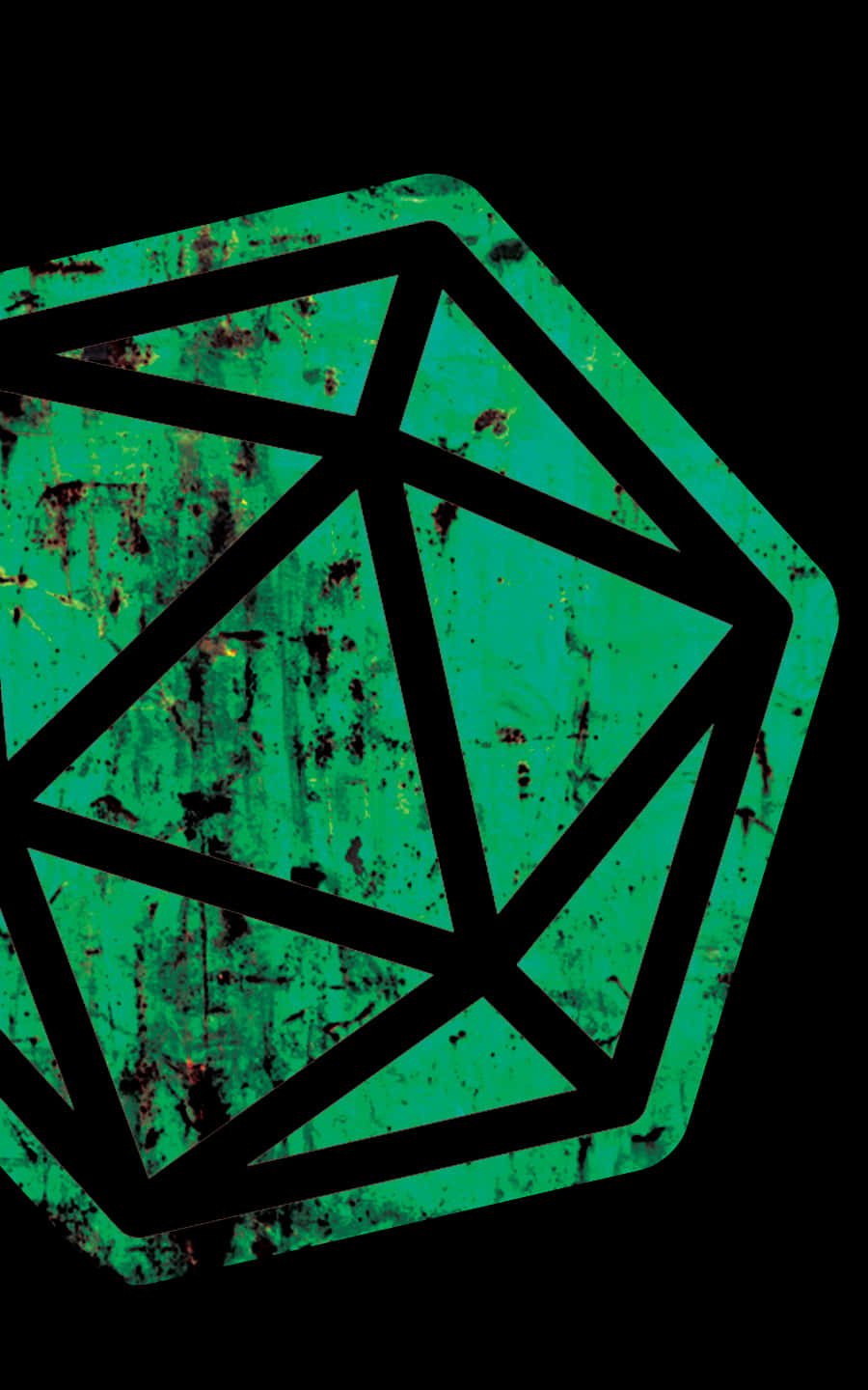 Dungeons And Dragons, d20 die, green, HD Phone Wallpaper