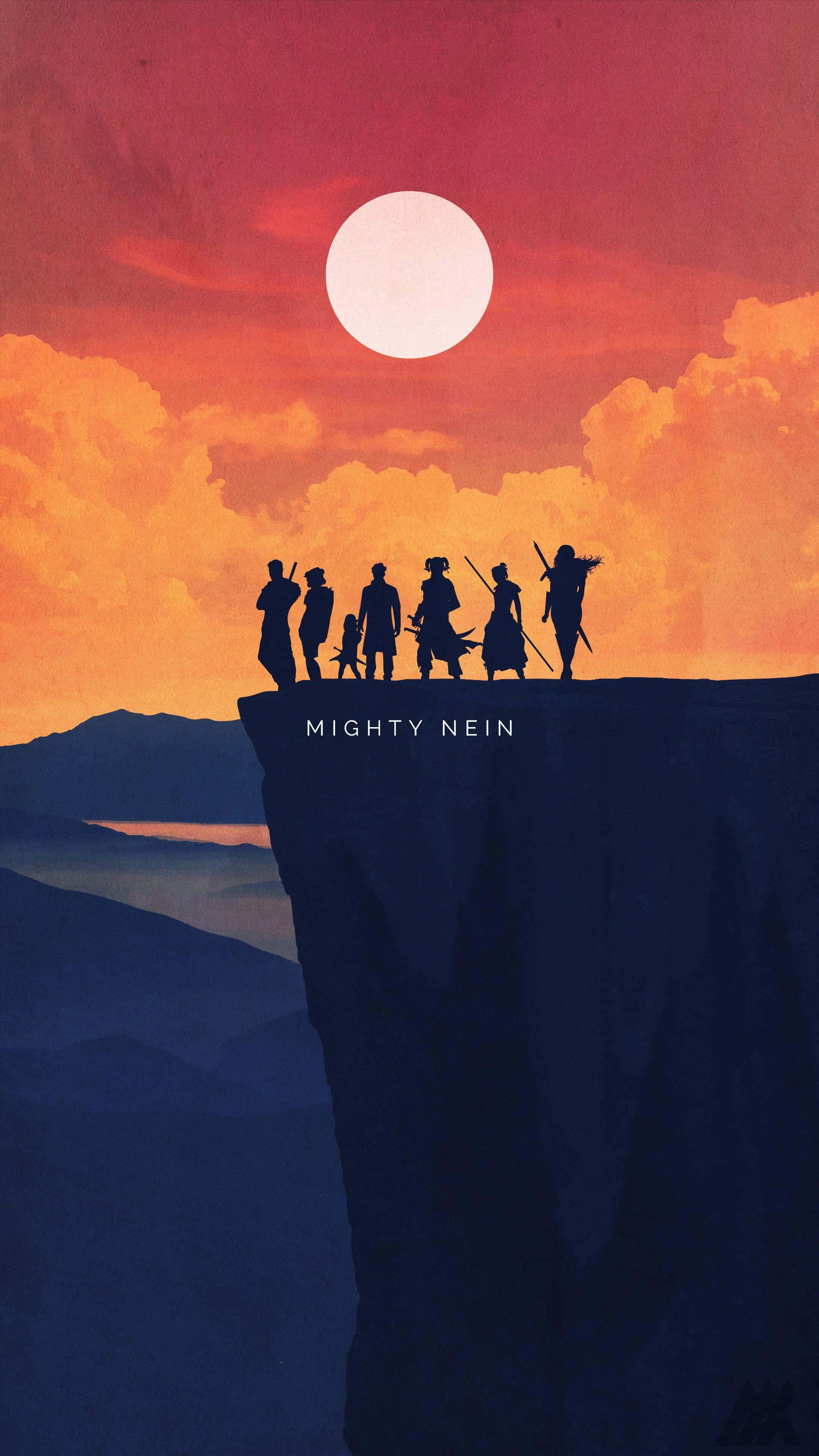 Dungeons And Dragons, adventurers, cliff, 4K Phone Wallpaper
