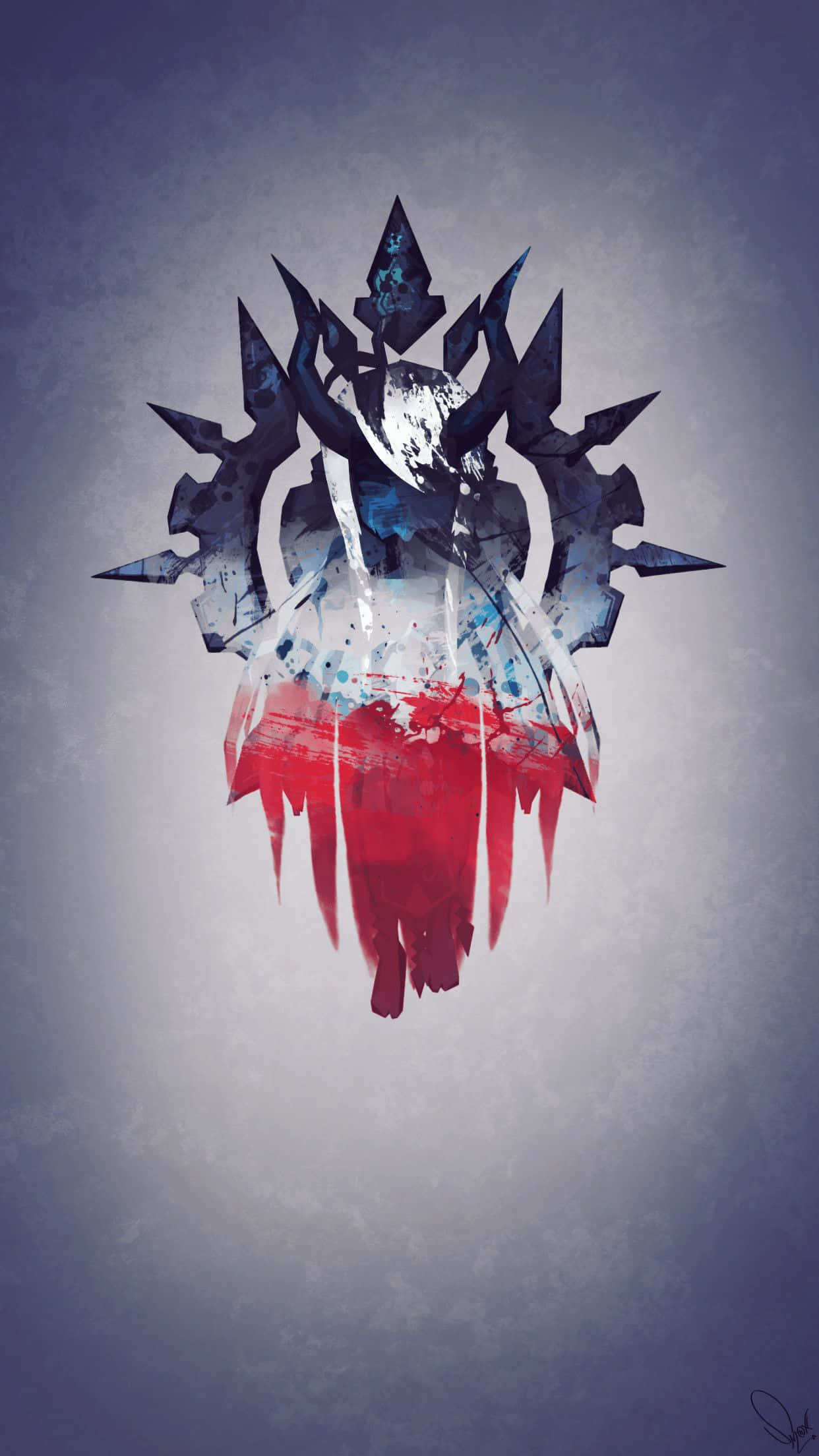 Dungeons And Dragons, skull, jagged black spikes, Full HD Phone Wallpaper