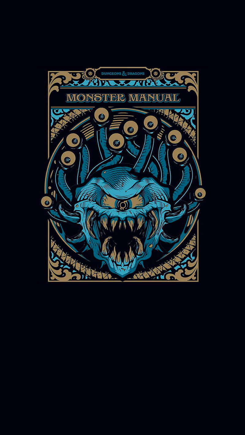 Dungeons and Dragons, blue multi-eyed monster, sharp teeth, HD Phone Wallpaper
