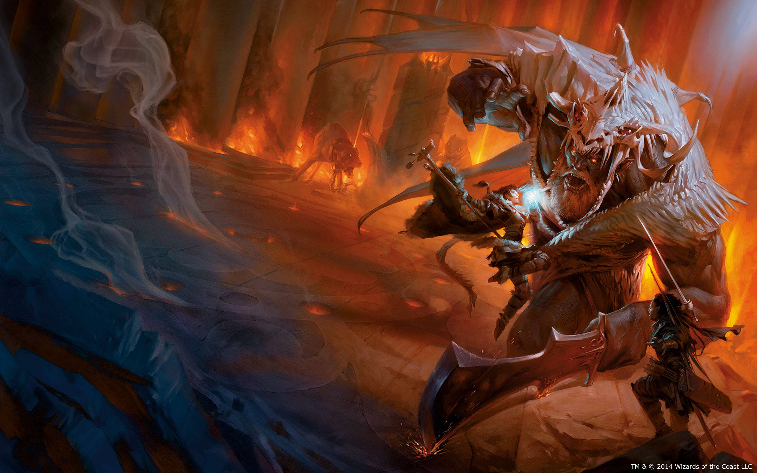 Dungeons and Dragons, dragon, castle, 2K Desktop Wallpaper