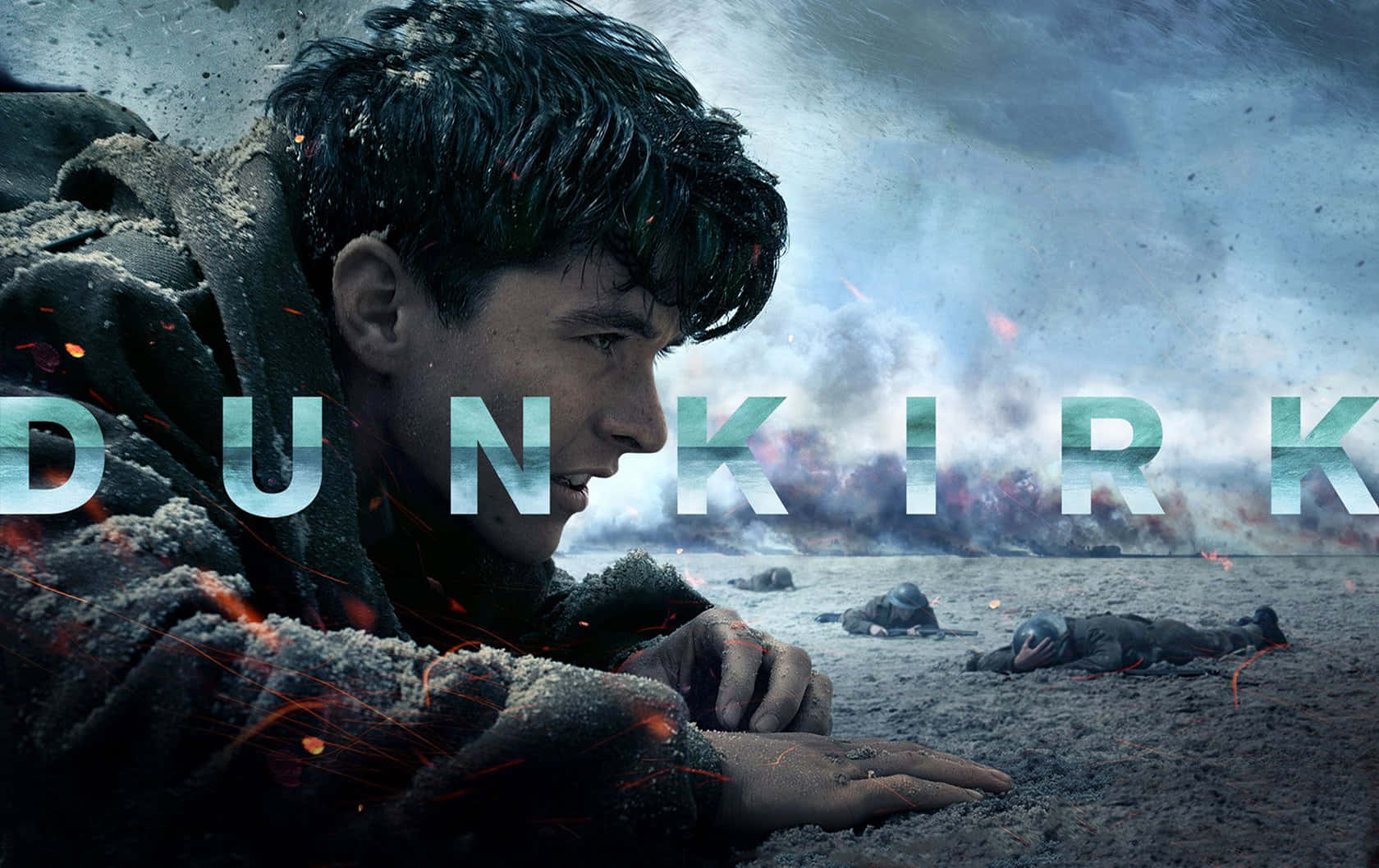 Dunkirk beach, dusk, soldier, HD Desktop Wallpaper