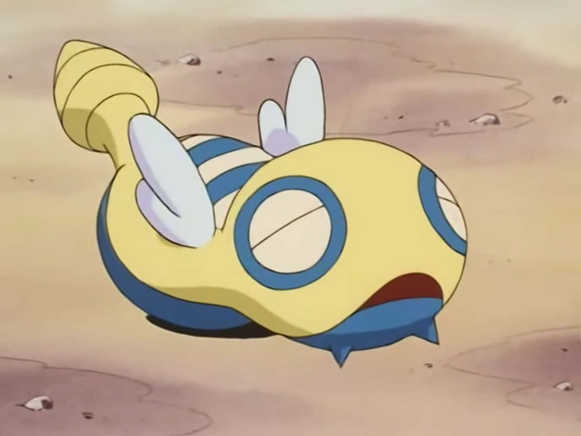 Dunsparce, yellow, blue, SD Desktop Wallpaper