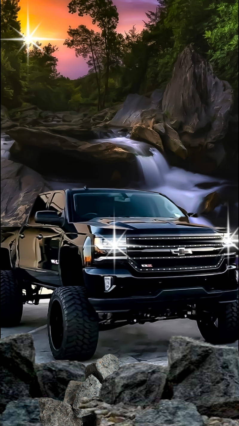 Duramax, Chevrolet truck, black, HD Phone Wallpaper