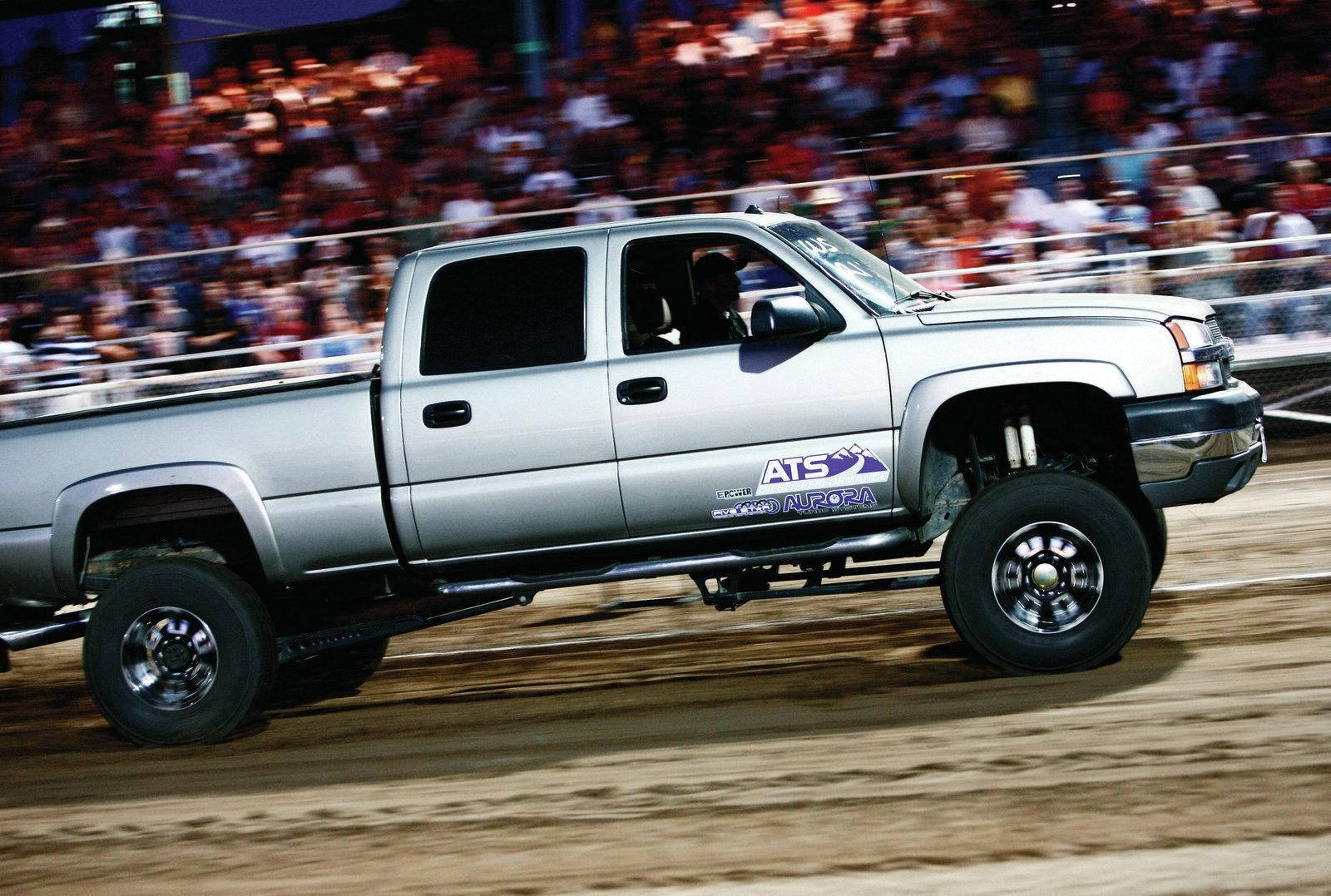 Duramax, silver, lifted pickup truck, HD Desktop Wallpaper