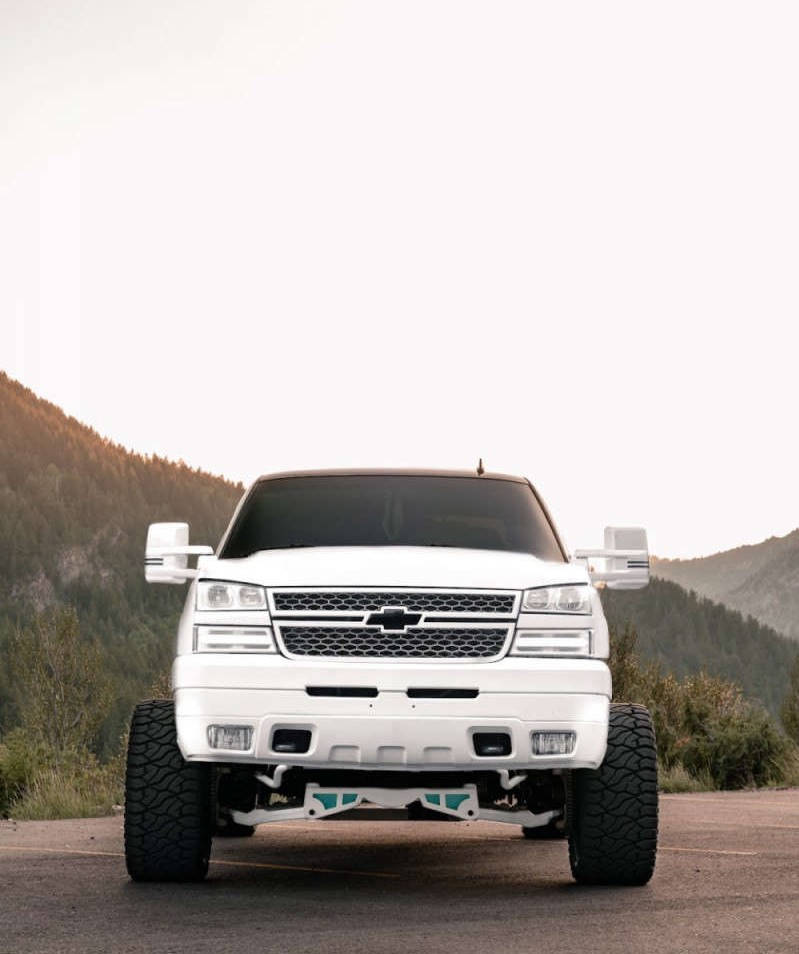 Duramax, Chevrolet truck, white, SD Phone Wallpaper
