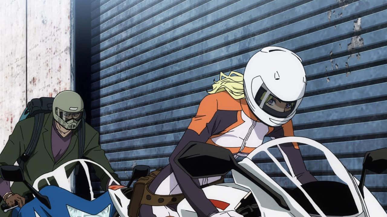 Durarara Vorona, Vorona, anime motorcyclists, HD Desktop Wallpaper