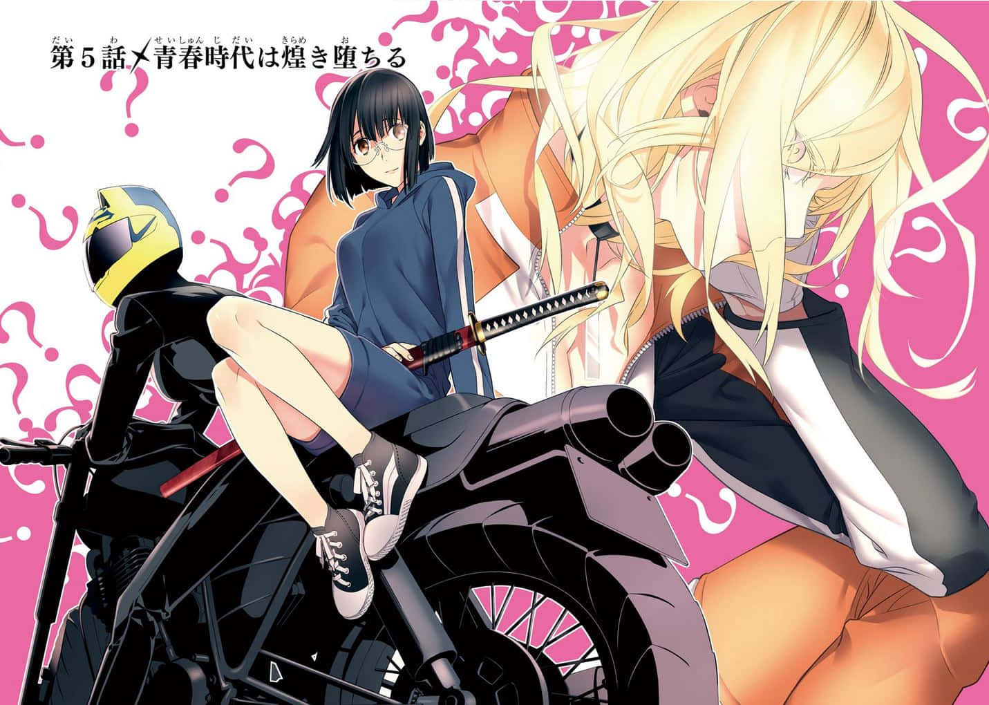 Durarara, Vorona, black motorcycle, HD Desktop Wallpaper