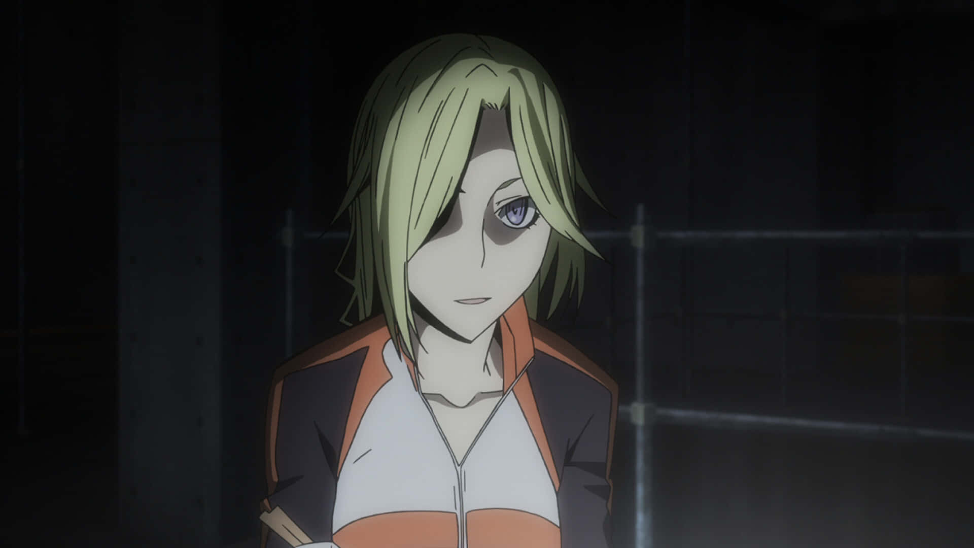 Durarara Vorona, green hair, purple eye, Full HD Desktop Wallpaper