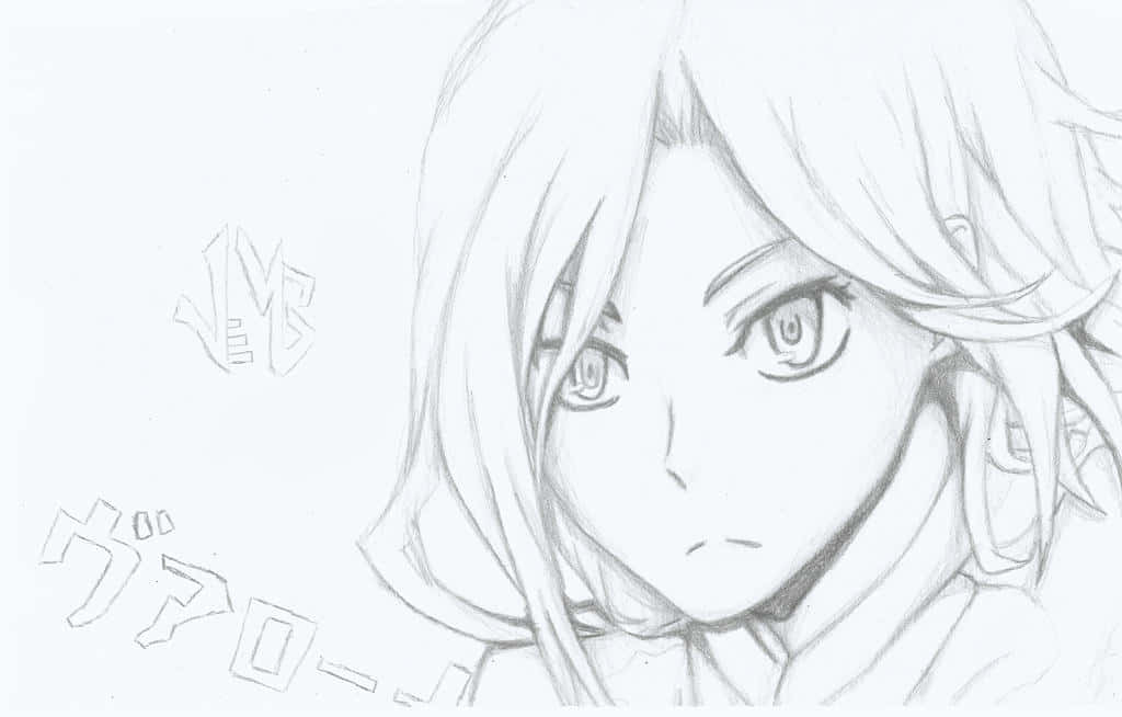 Vorona, Durarara, pencil sketch, SD Desktop Wallpaper