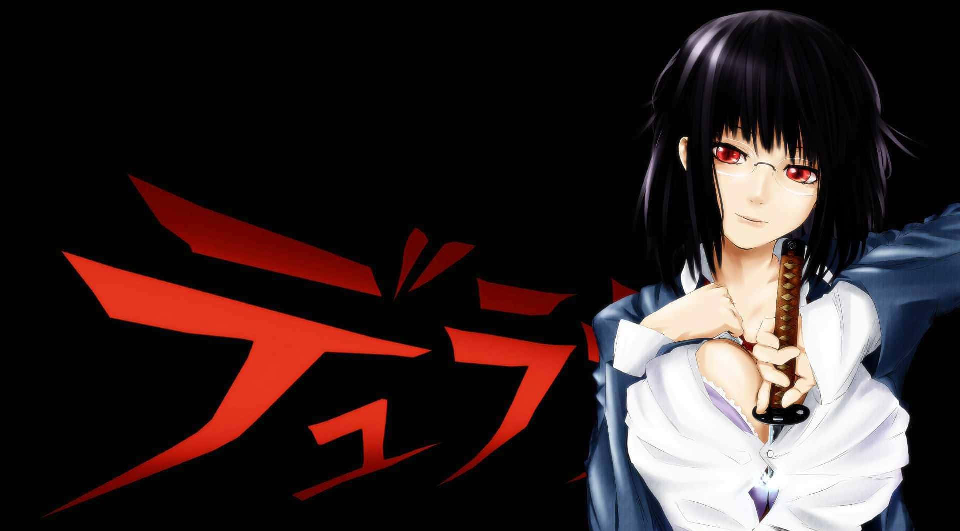 Durarara, black hair, red eyes, Full HD Desktop Wallpaper