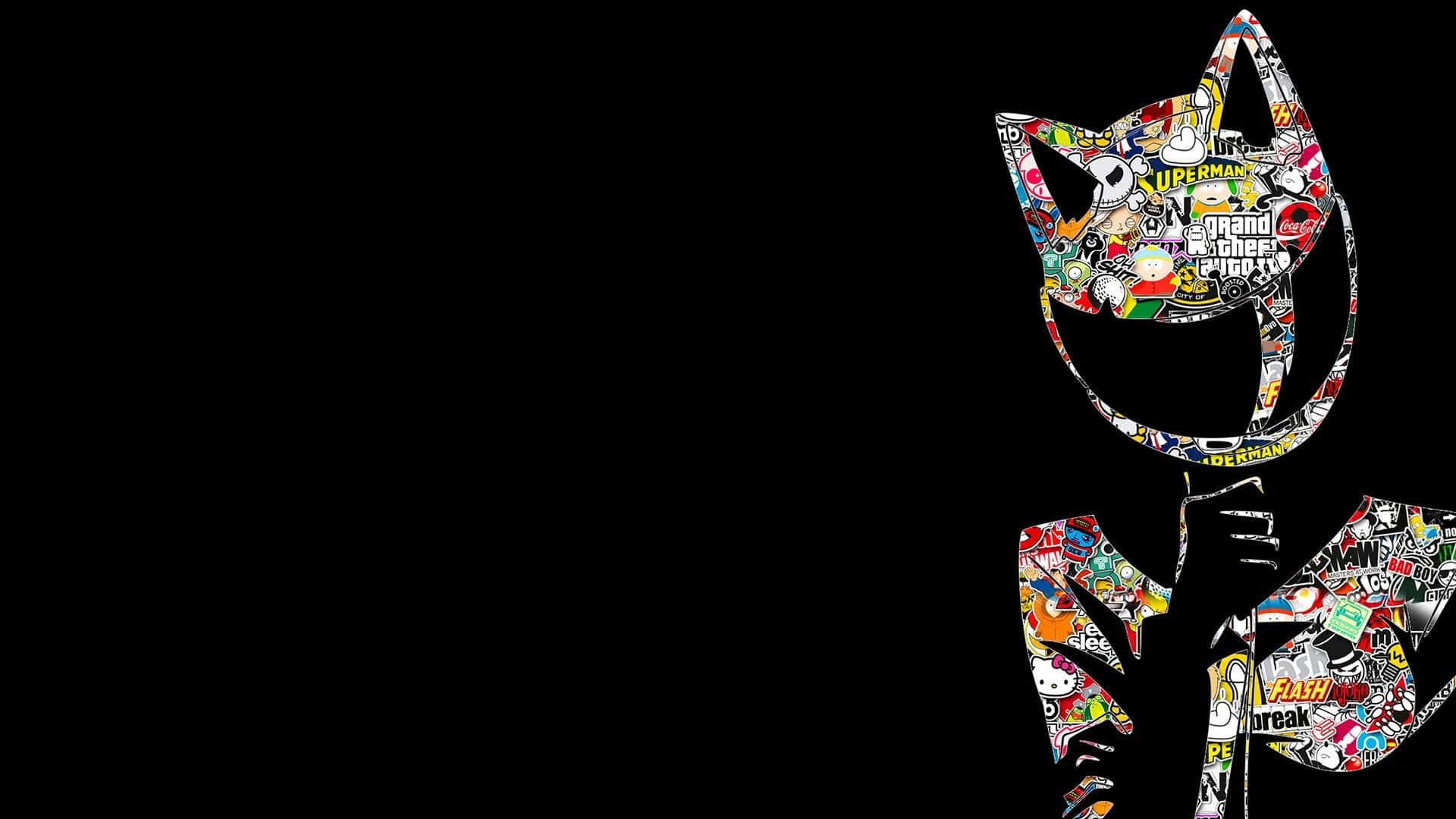 Durarara, 1920 x 1080, cat silhouette, Full HD Desktop Wallpaper