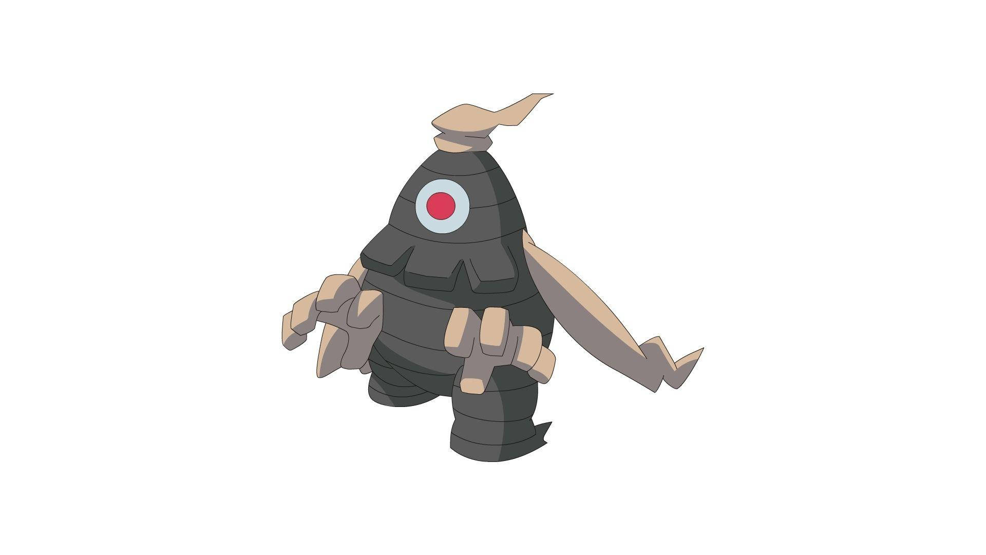Dusclops, black bomb-like creature, red eye, Full HD Desktop Wallpaper