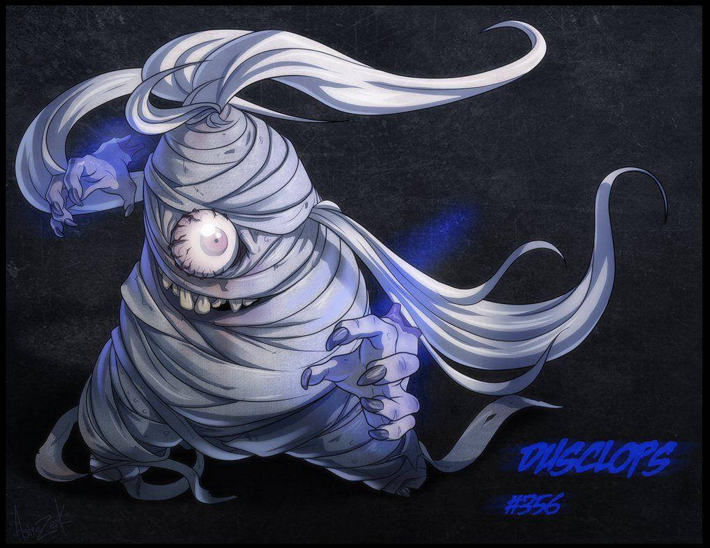 Dusclops, one-eyed, mummy creature, SD Desktop Wallpaper
