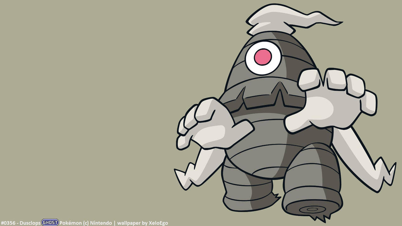 Dusclops, gray, red eye, HD Desktop Wallpaper
