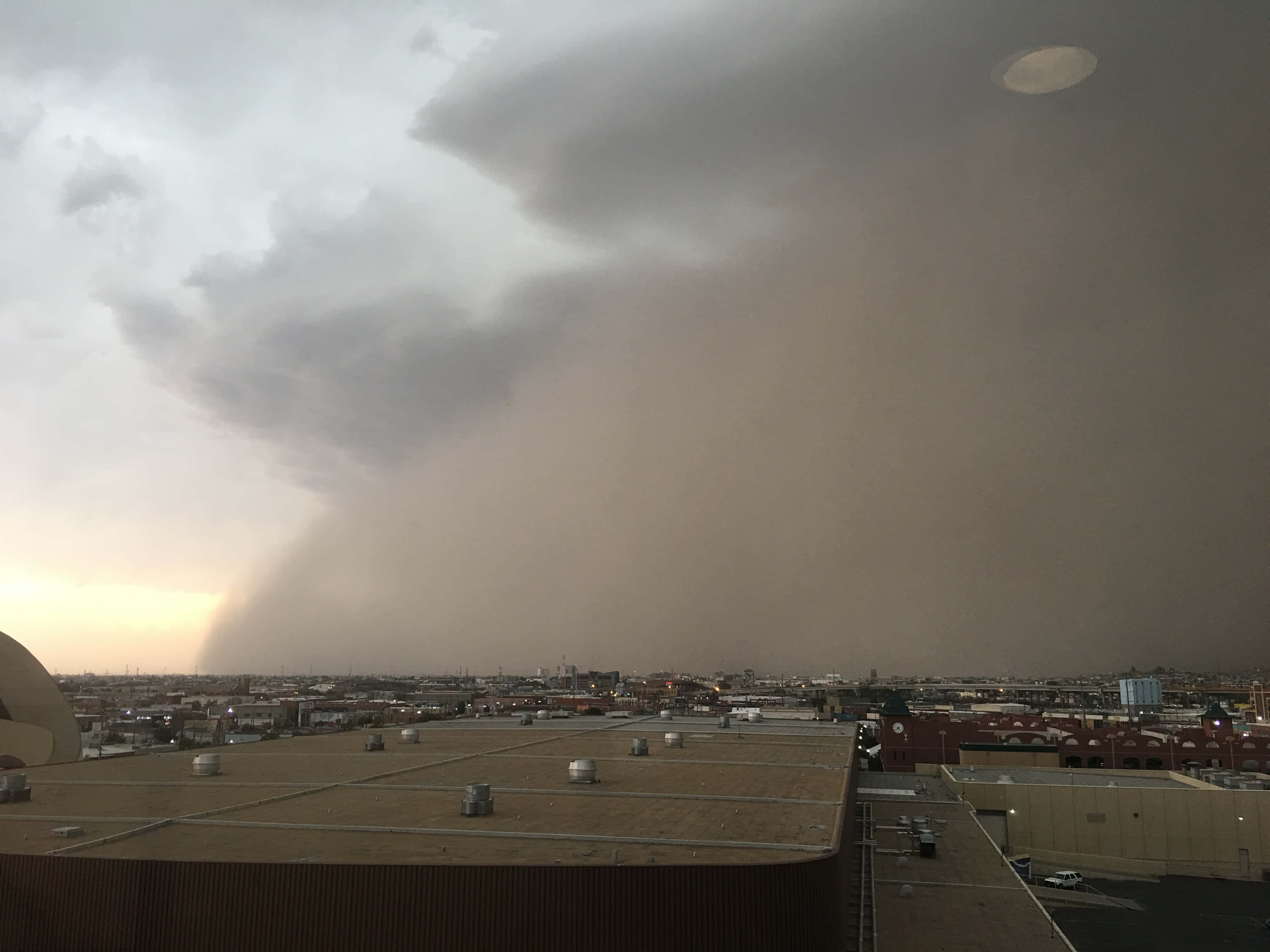 Dust Storm, cityscape, storm cloud, 4K Desktop Wallpaper