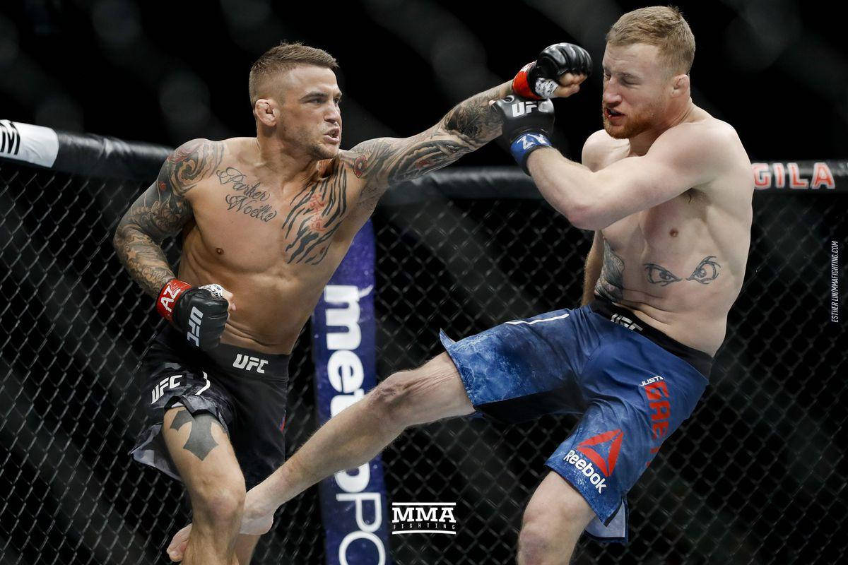 Dustin Poirier, MMA fighters, cage match, SD Desktop Wallpaper