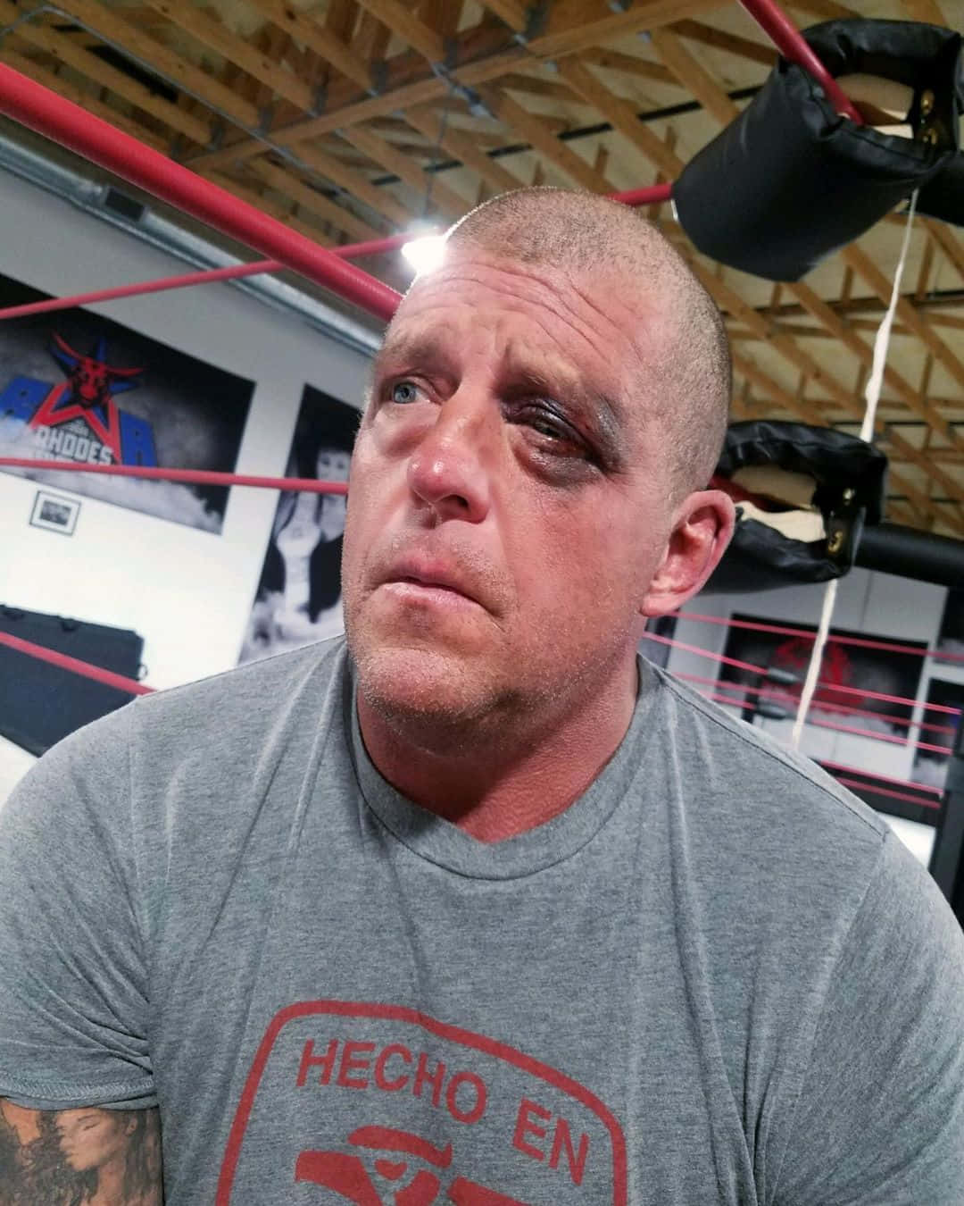 Dustin Rhodes, American Professional Wrestler, black eye, HD Phone Wallpaper