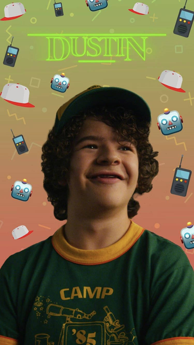 Dustin, Stranger Things, green camp tshirt, HD Phone Wallpaper
