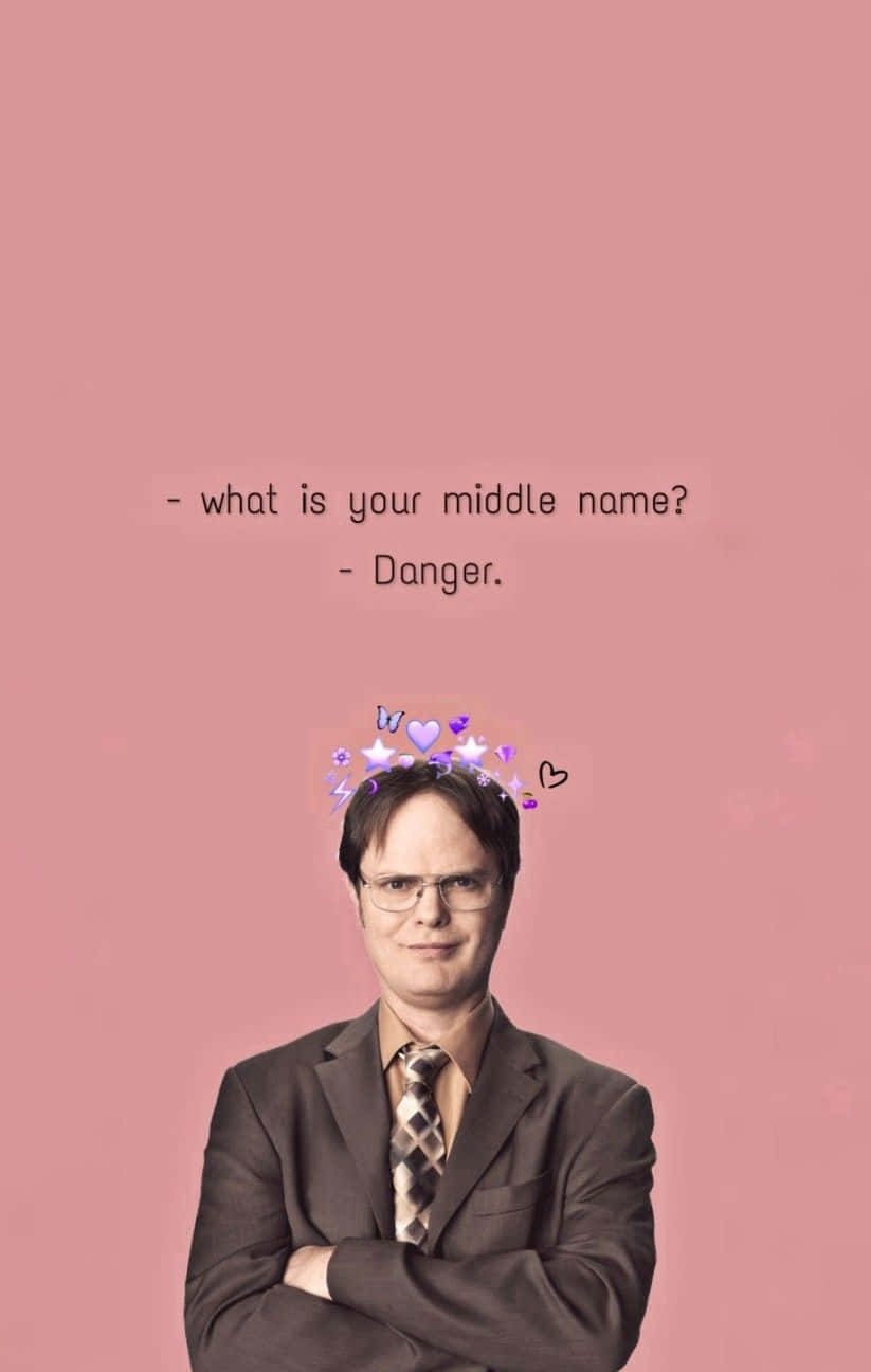 Dwight Schrute, suit, arms crossed, HD Phone Wallpaper