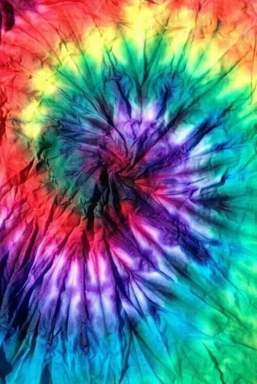 rainbow, tie-dye, crinkled fabric, HD Phone Wallpaper