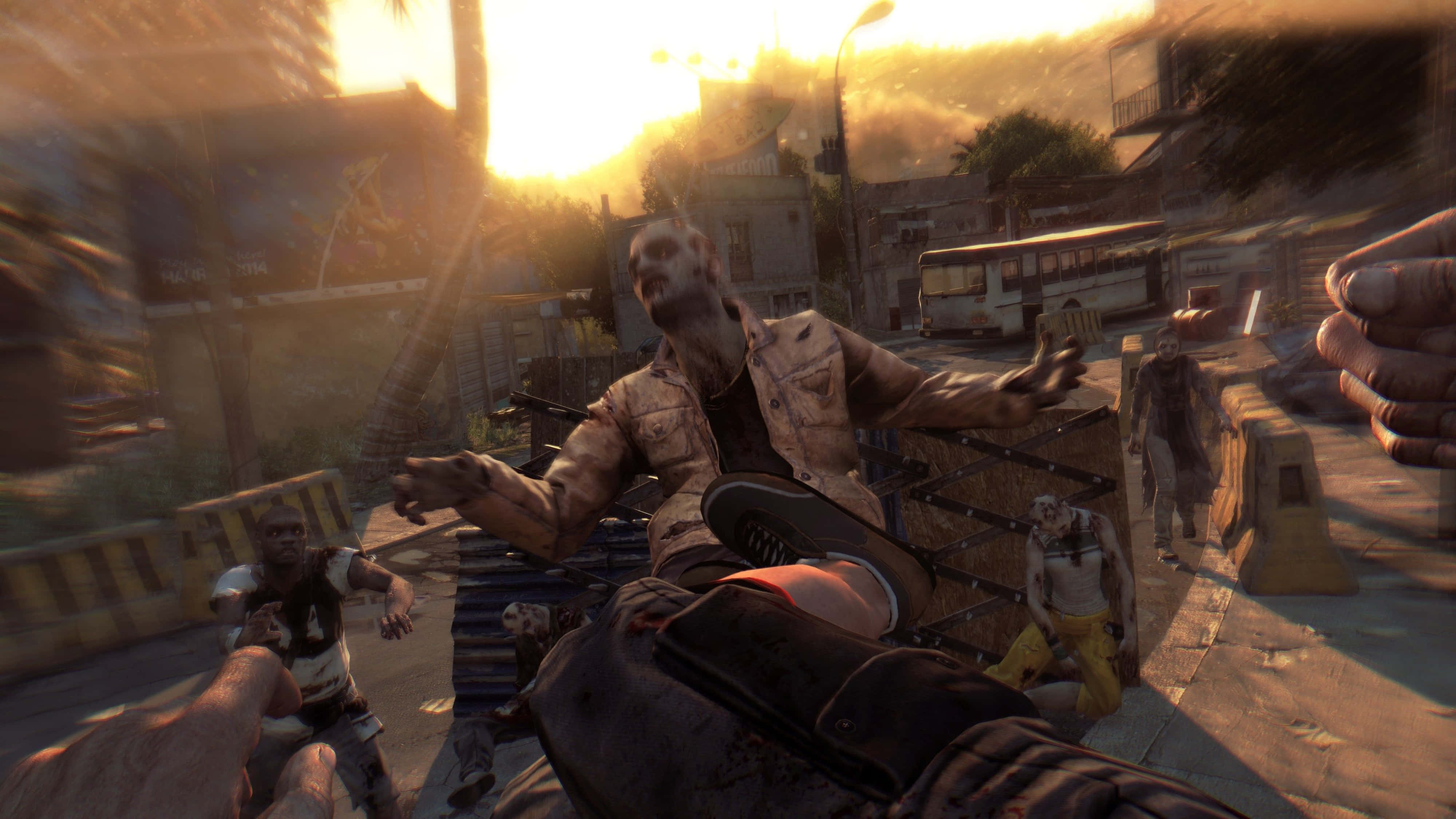 Dying Light 4K, sunset, zombies, 4K Desktop Wallpaper