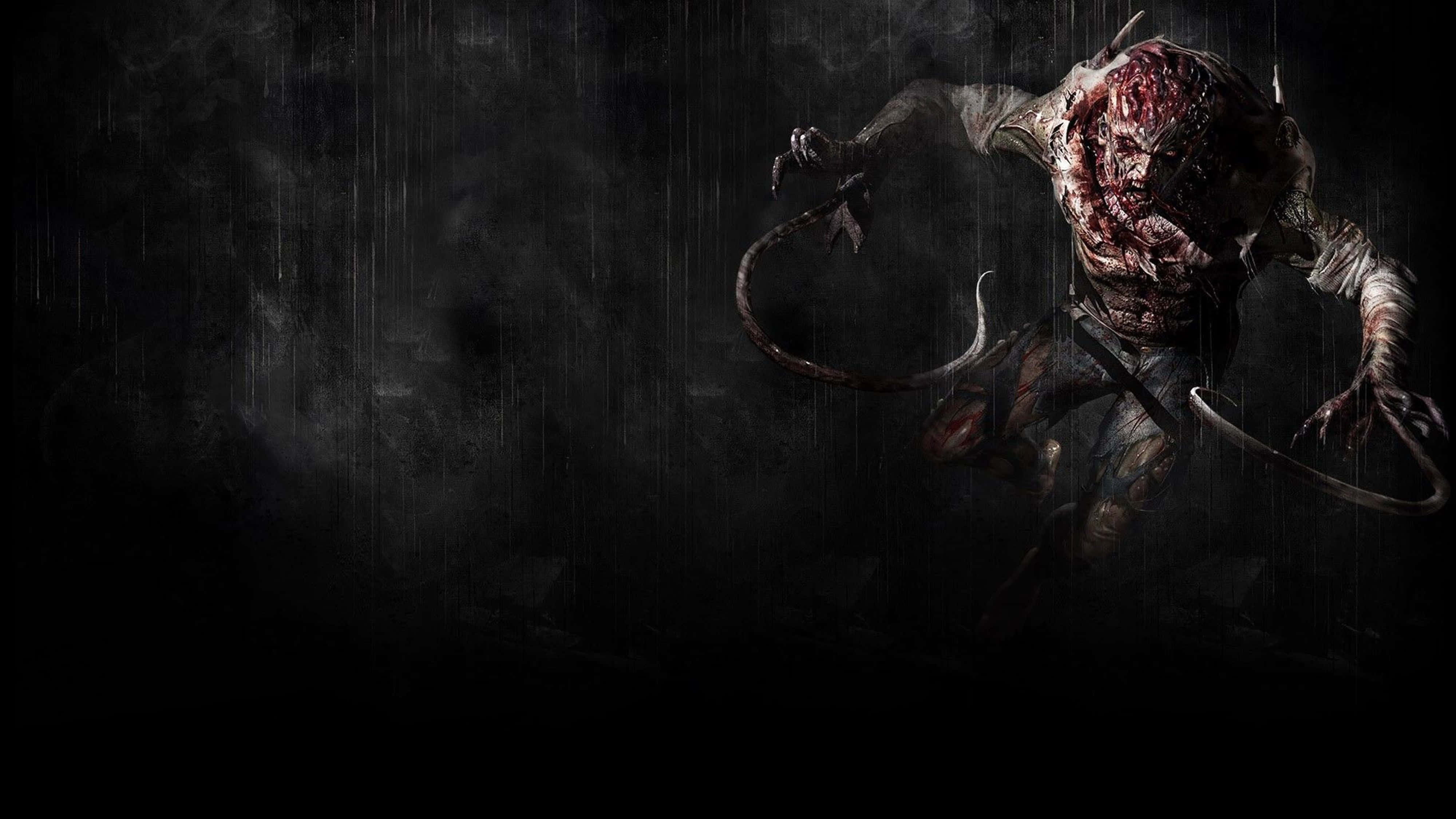 Dying Light 4K, grotesque, bloodied monster, 4K Desktop Wallpaper