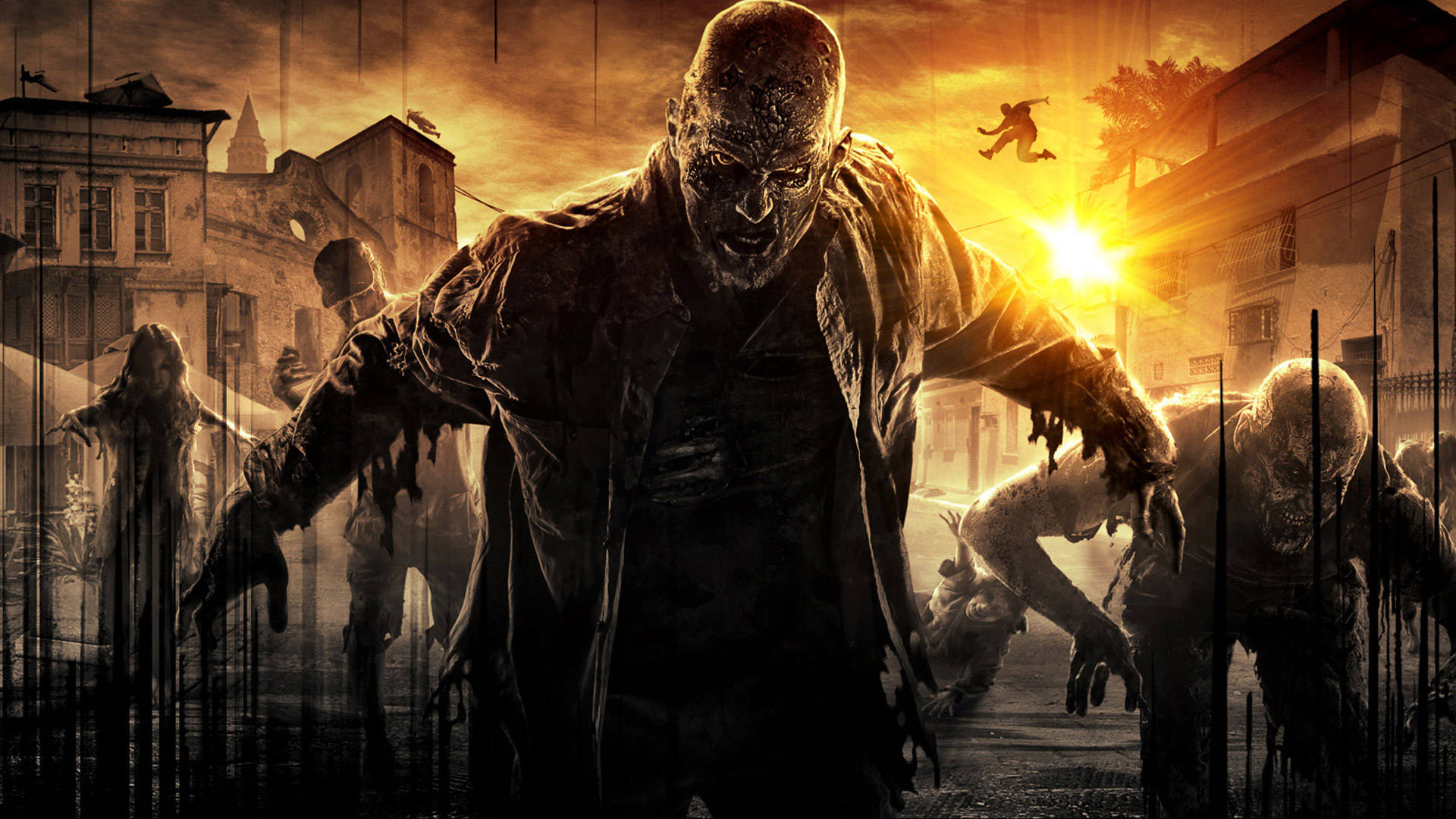 Dying Light, zombie apocalypse, ruined city street, Full HD Desktop Wallpaper