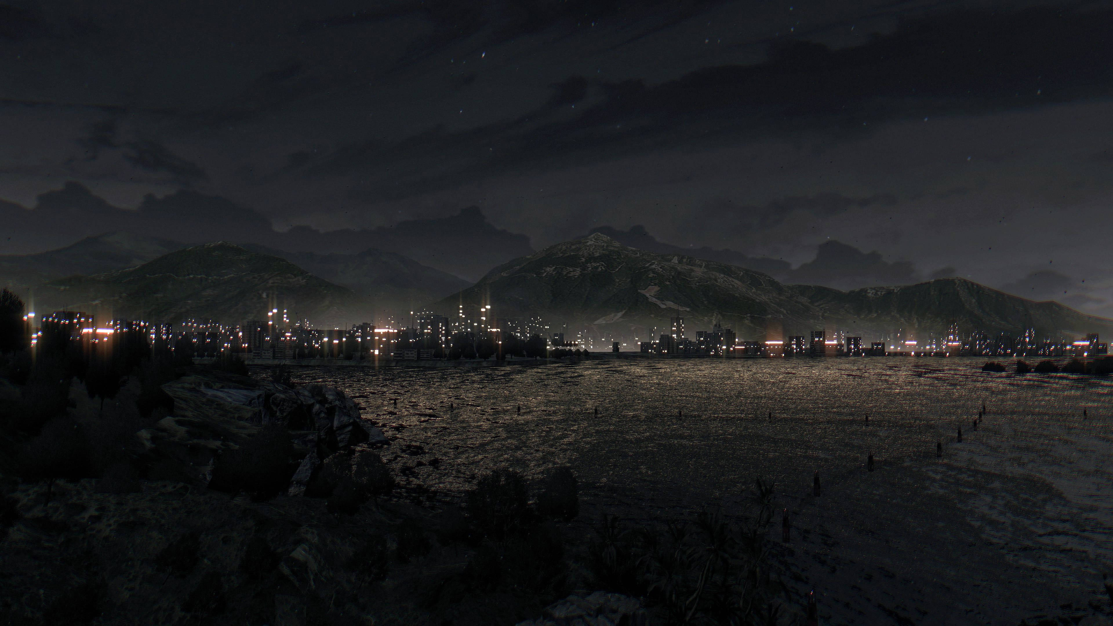 Dying Light, city, night, 4K Desktop Wallpaper
