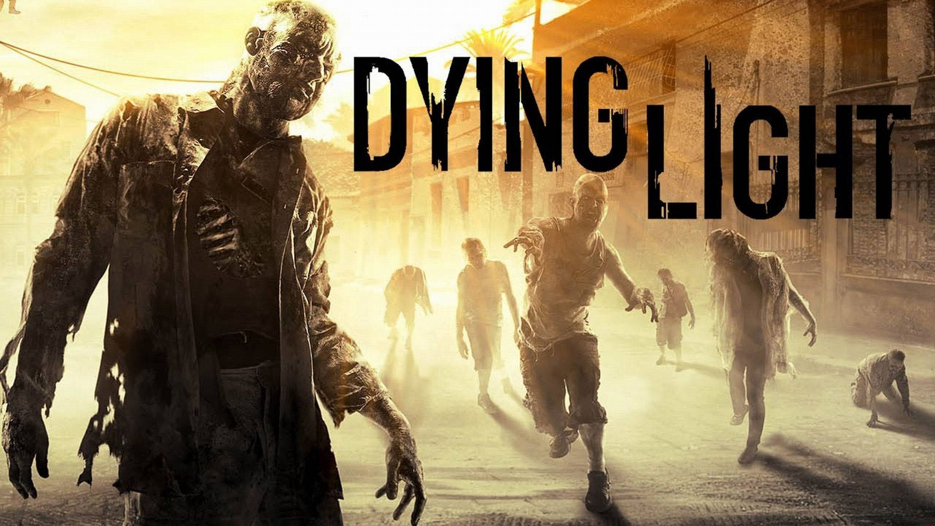Dying Light, zombies, sunlit ruined city street, Full HD Desktop Wallpaper