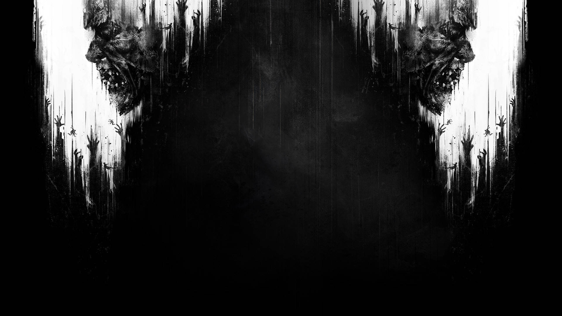 Dying Light, black and white, abstract, Full HD Desktop Wallpaper