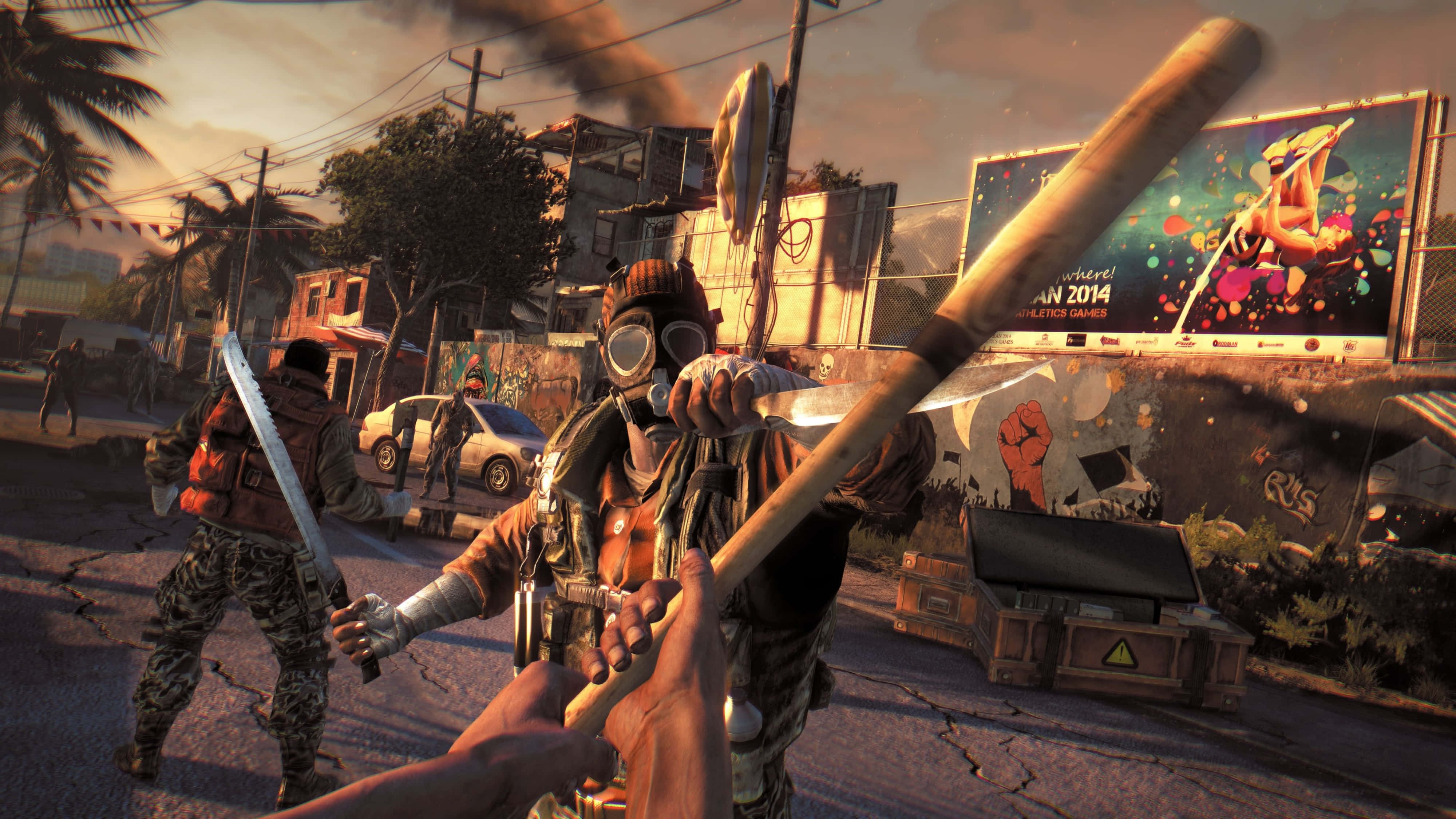 Dying Light, 4K, baseball bat, 4K Desktop Wallpaper