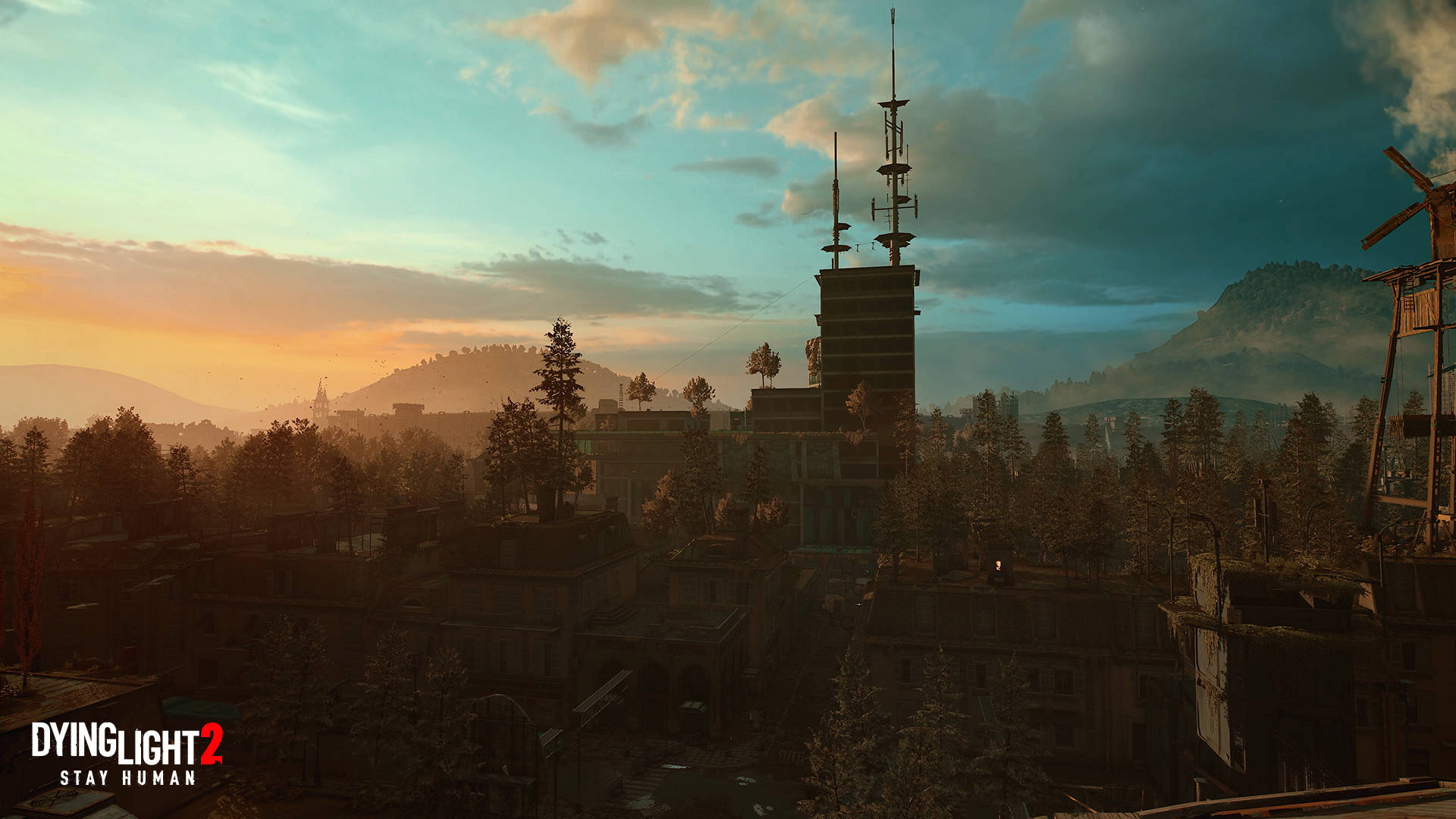 Dying Light 2, forest, sunset, Full HD Desktop Wallpaper