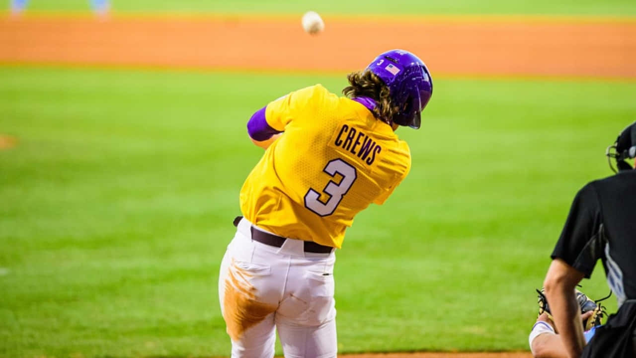 Dylan Crews, yellow jersey, number 3, HD Desktop Wallpaper