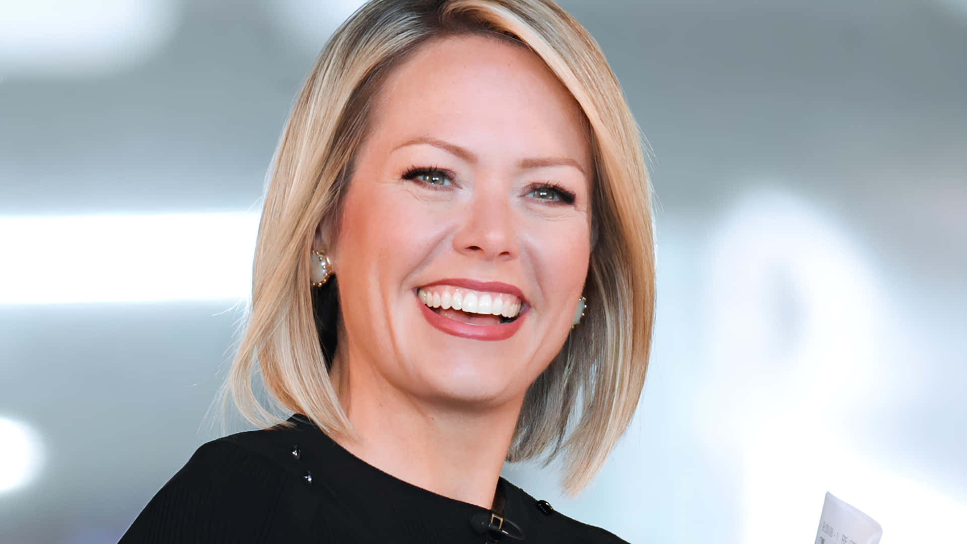 Dylan Dreyer, blonde woman, bright eyes, Full HD Desktop Wallpaper