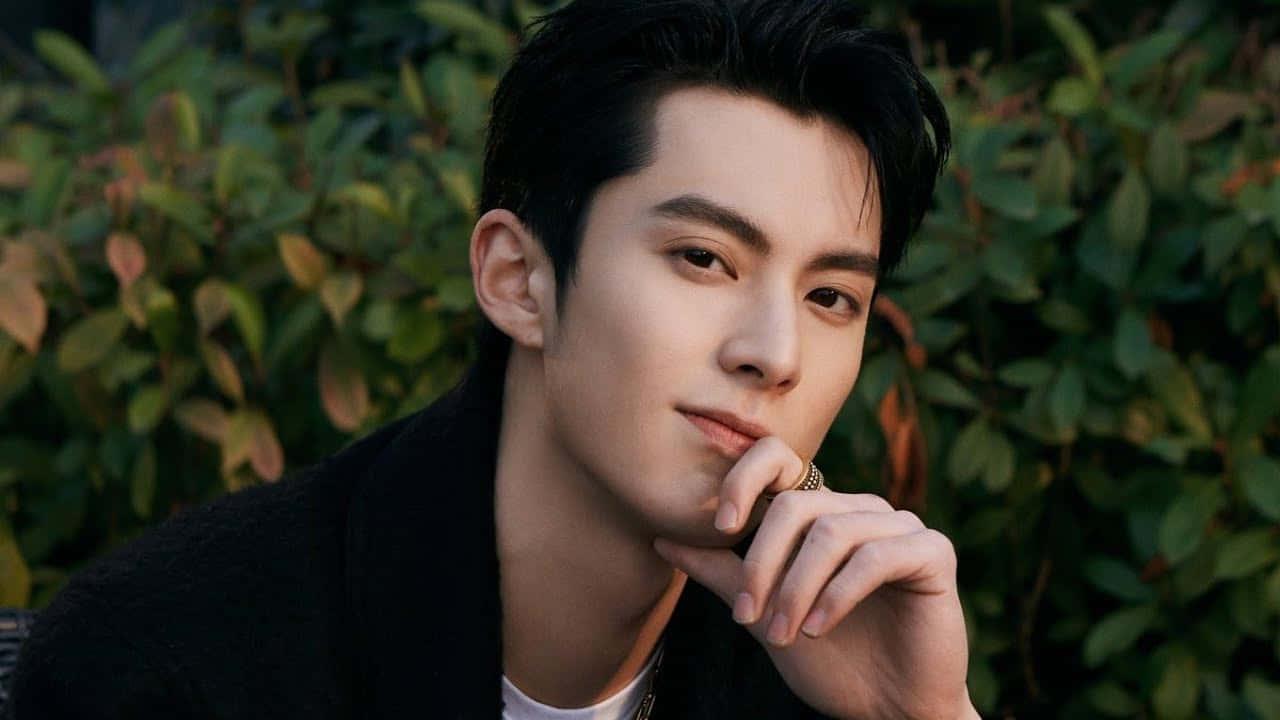 Dylan Wang, dark hair, thoughtful expression, HD Desktop Wallpaper