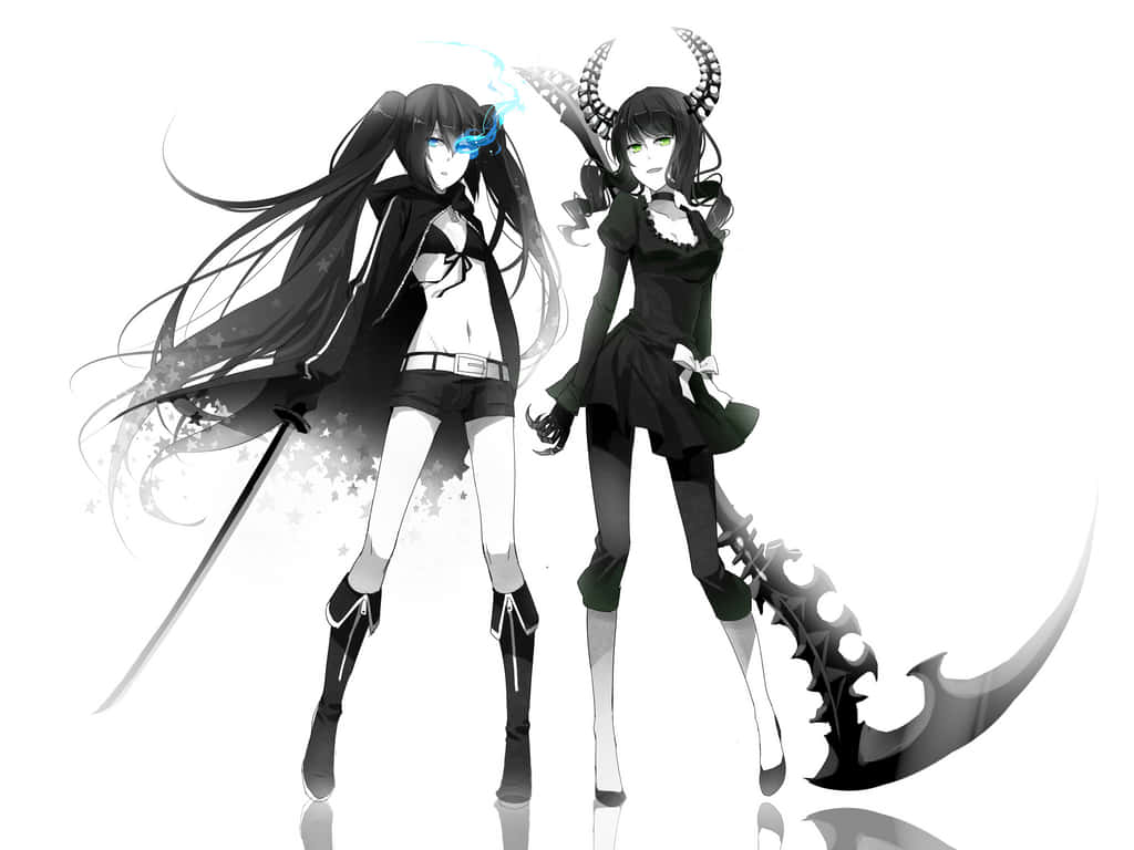 Dynamic Anime, black hair, horns, SD Desktop Wallpaper