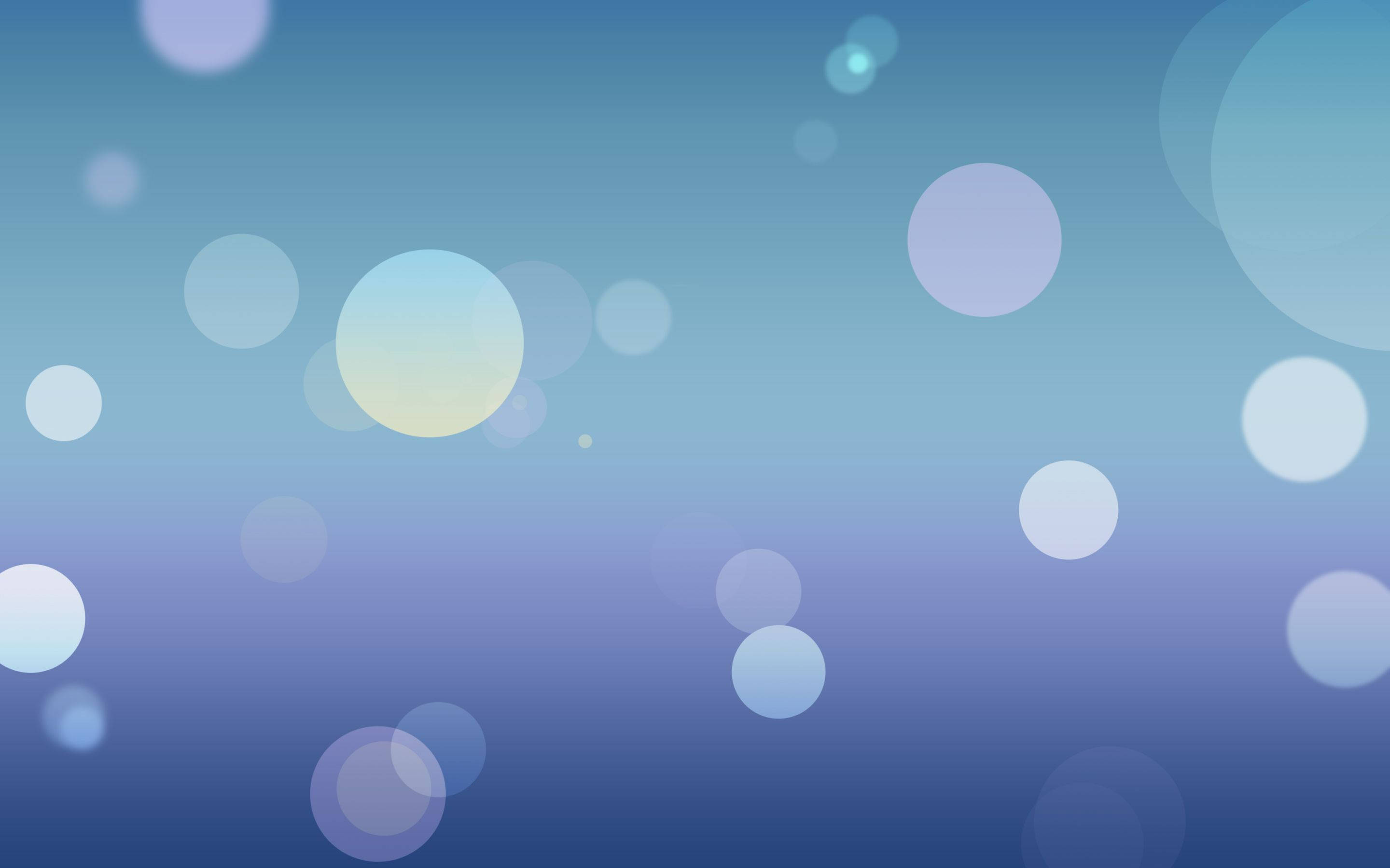 Dynamic, pastel blue, glowing bokeh circles, 2K Desktop Wallpaper