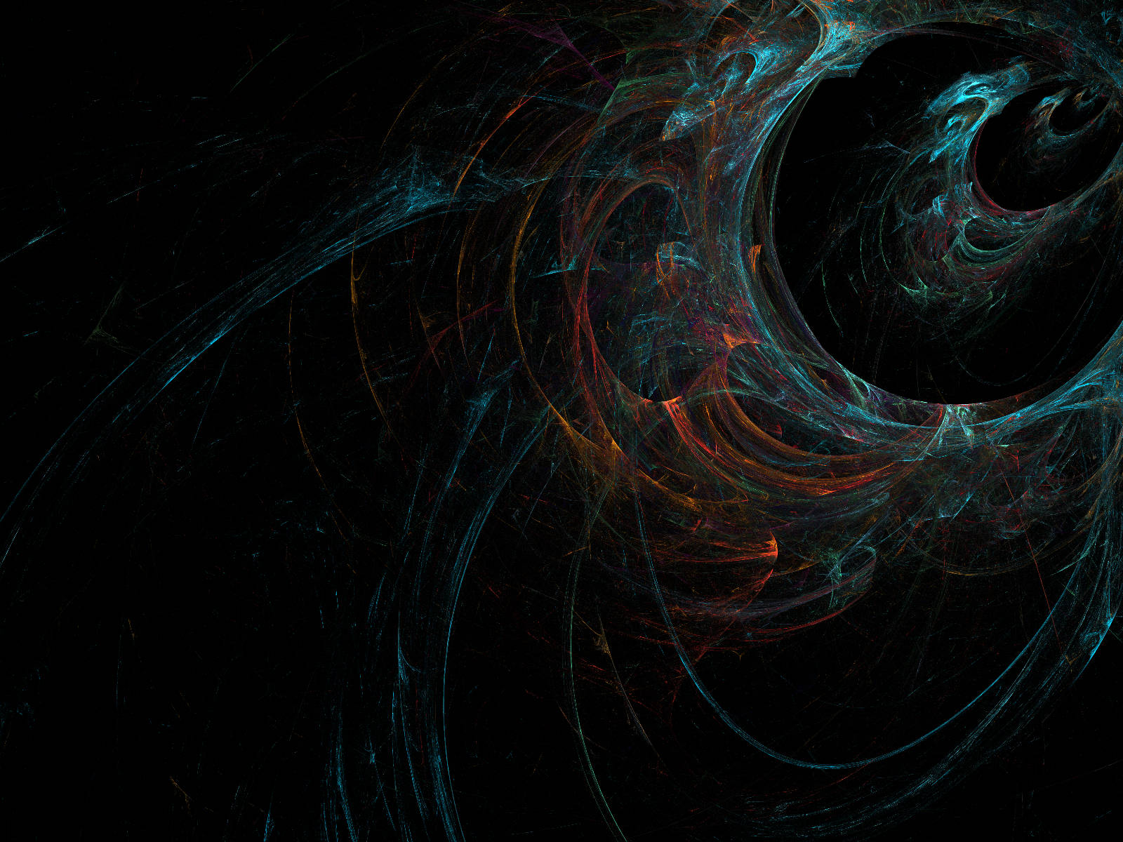 Dynamic, blue orange swirl, teal and orange, HD Desktop Wallpaper
