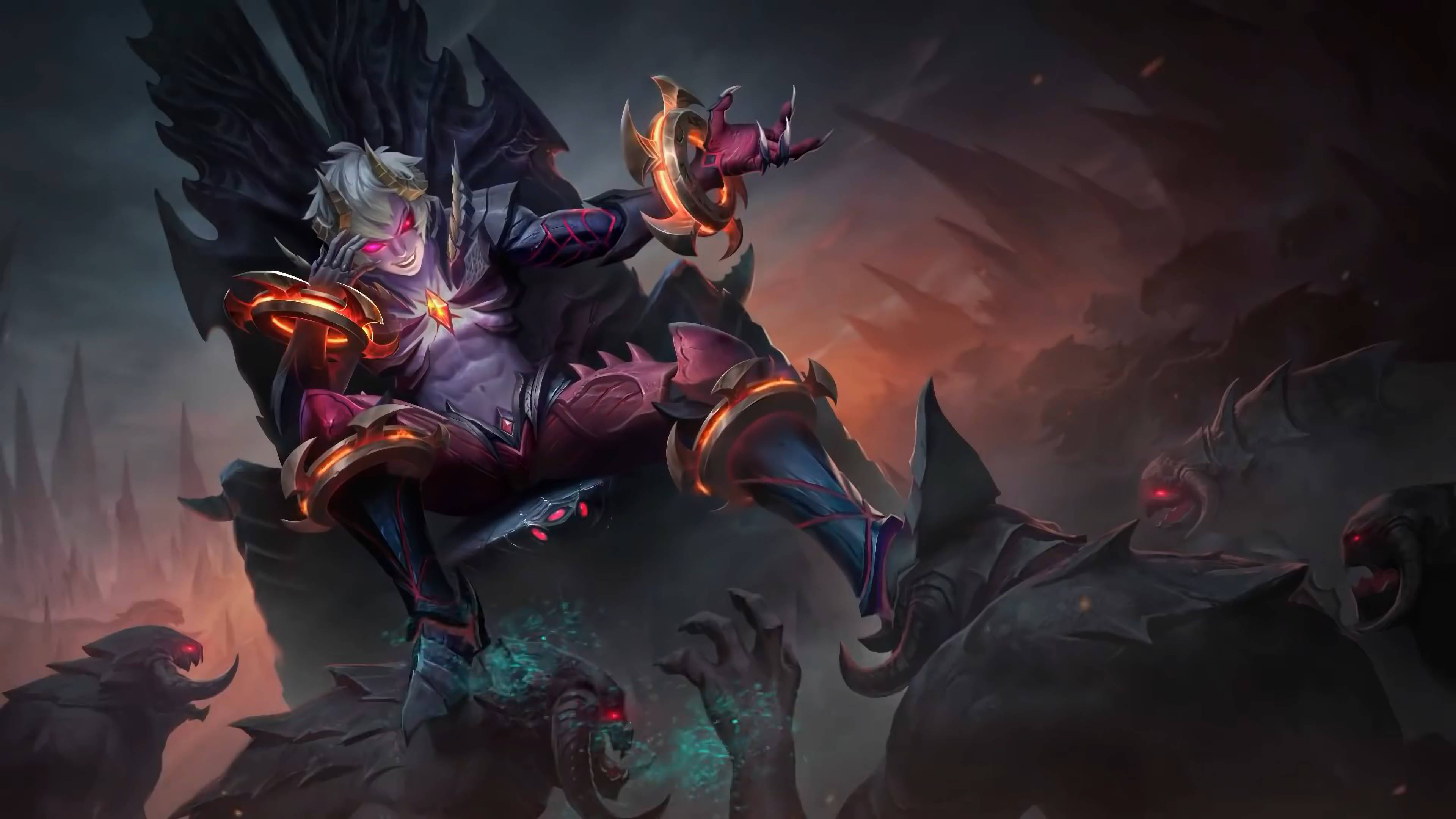 Dyrroth, Mobile Legends, throne, 4K Desktop Wallpaper