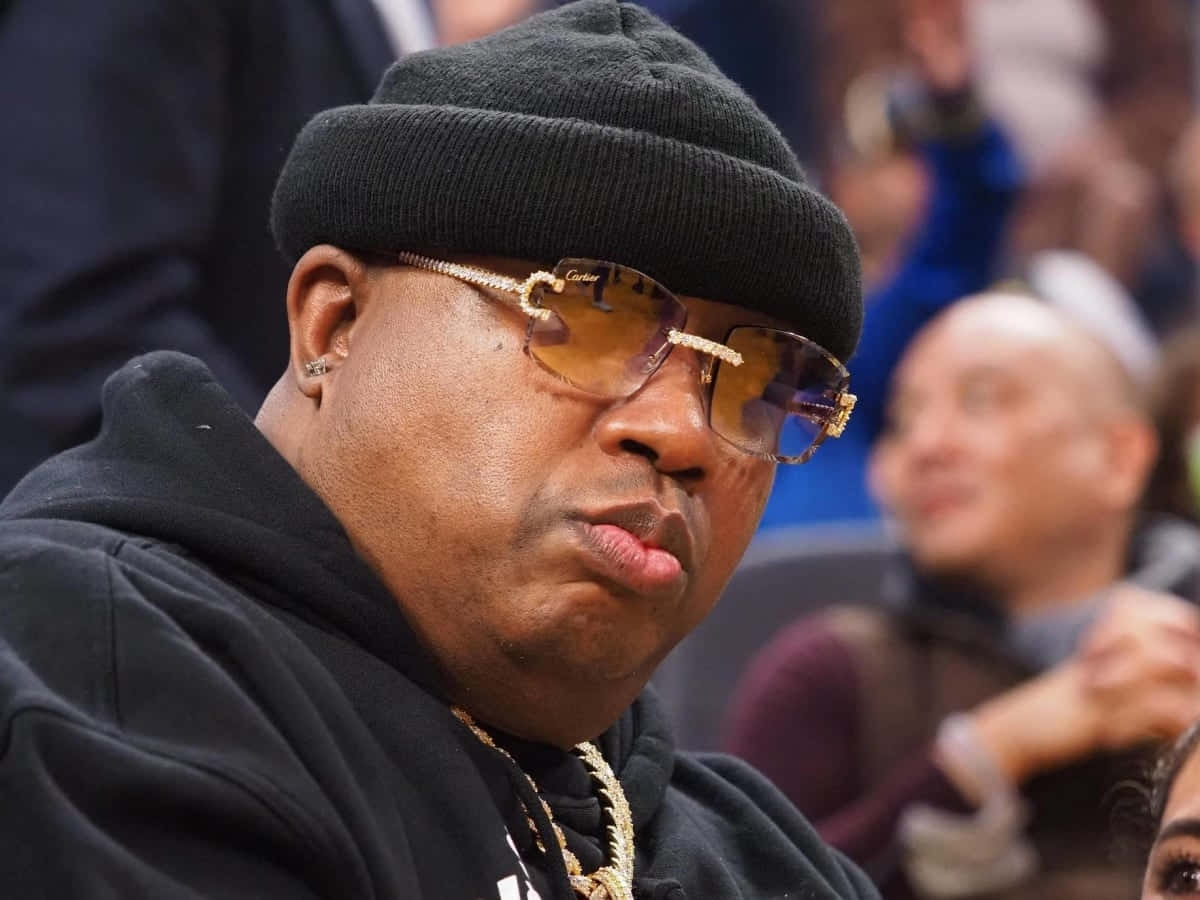 E-40, golden glasses, black beanie, SD Desktop Wallpaper