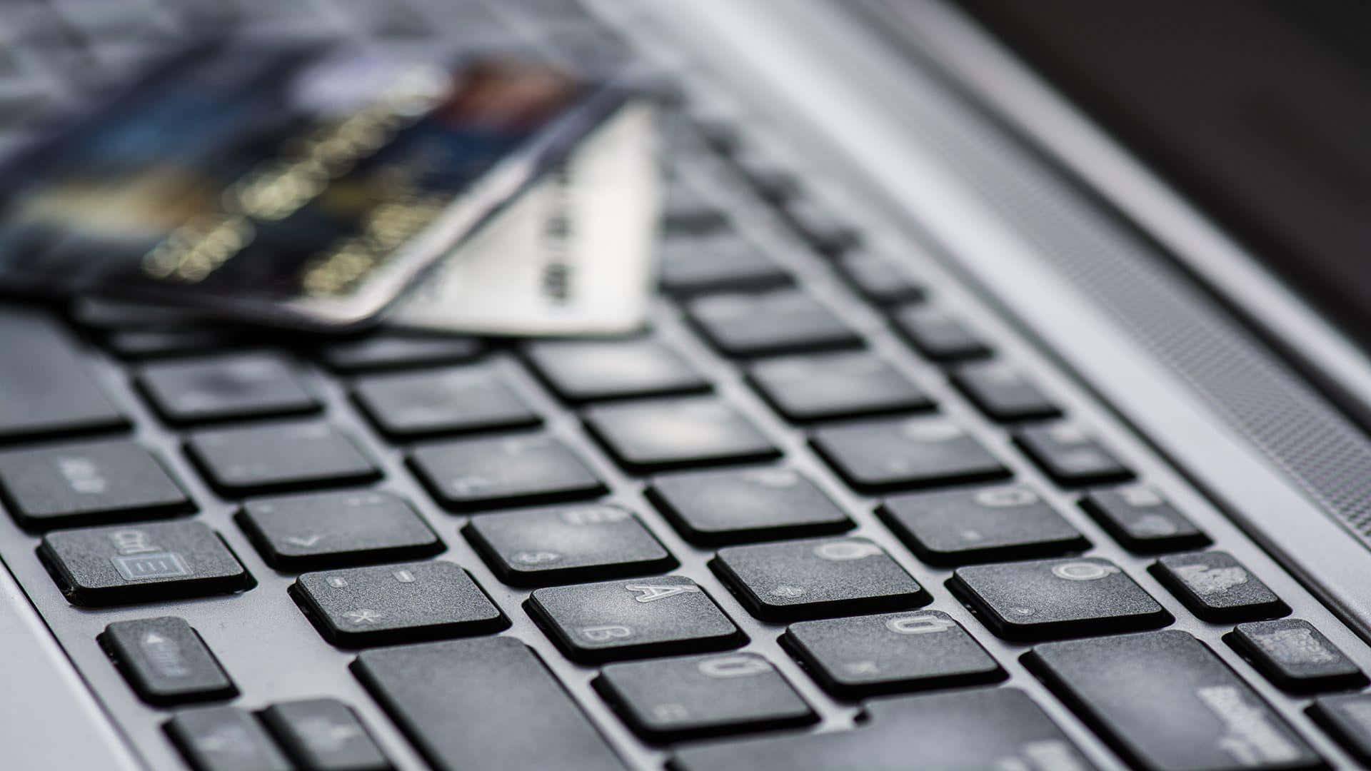 e commerce, credit cards, laptop keyboard, Full HD Desktop Wallpaper