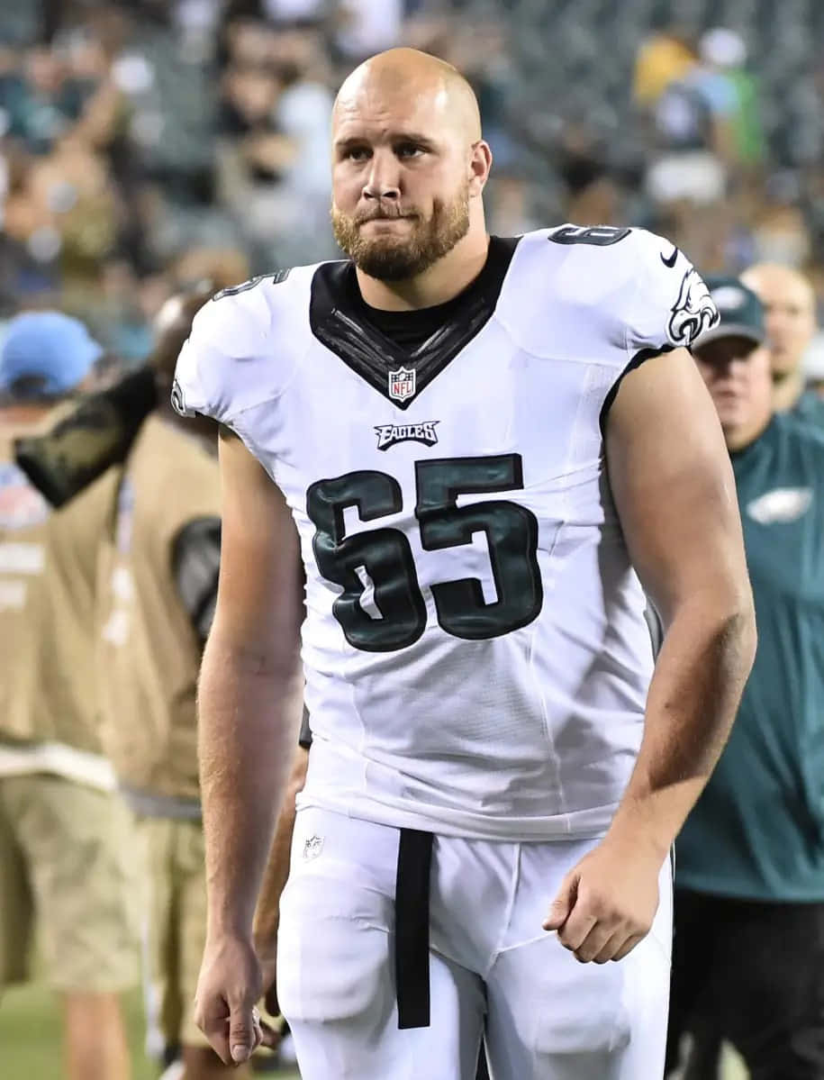 Eagles, number 65, white Eagles jersey, SD Phone Wallpaper