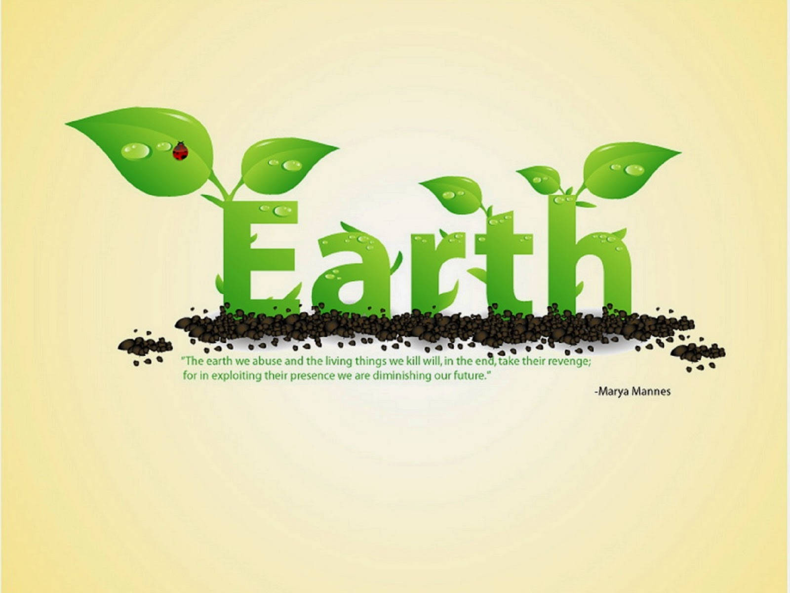 Earth Day, sprout art, green leaves, HD Desktop Wallpaper