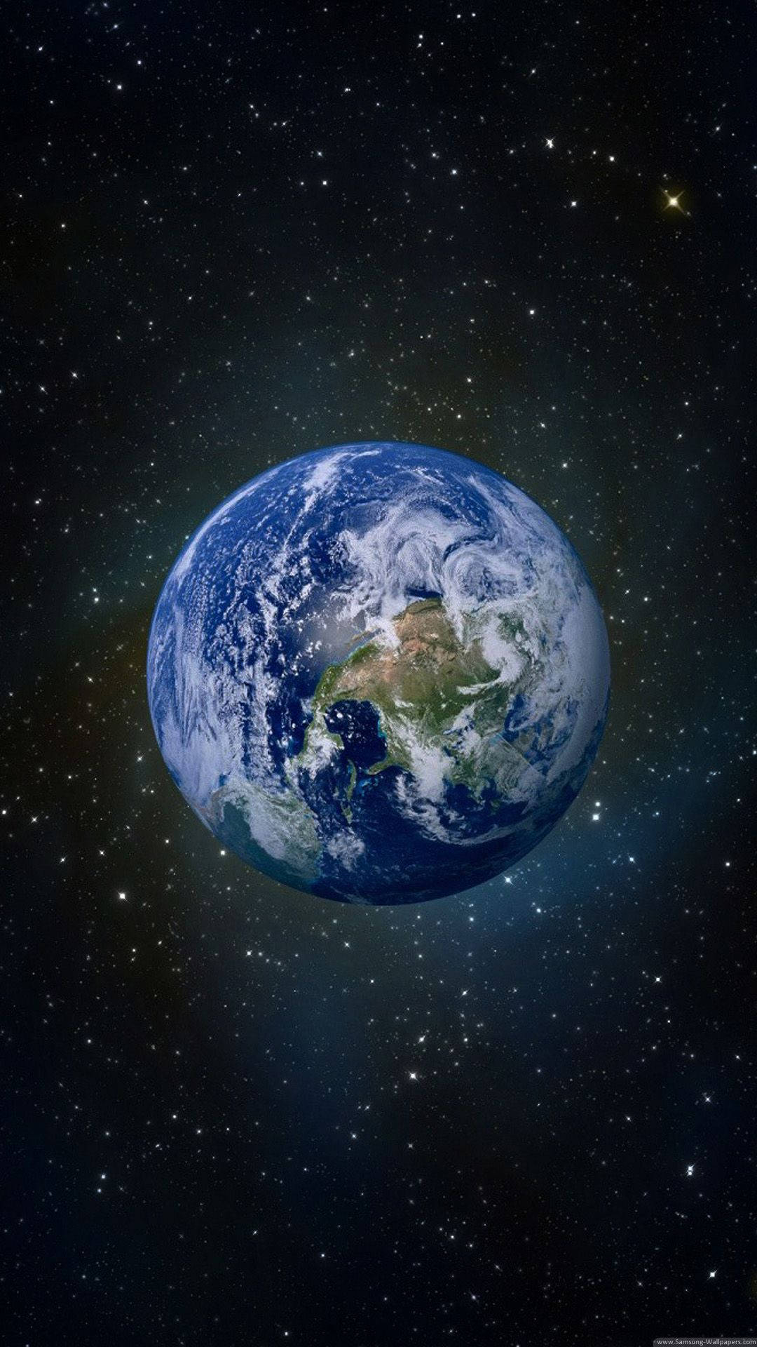 Earth, space, swirling clouds, Full HD Phone Wallpaper