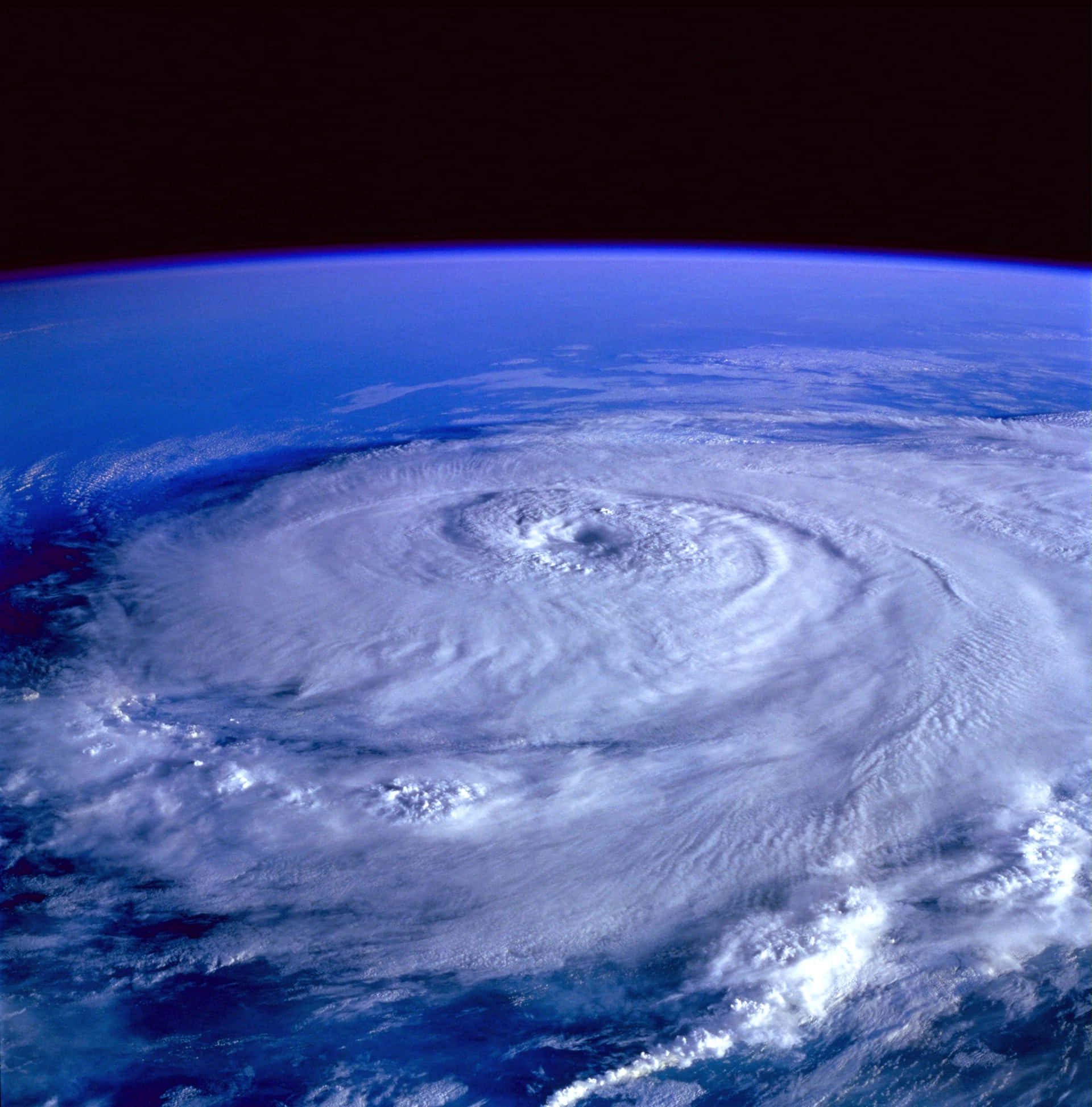 Earth, blue oceans, hurricane, Full HD Phone Wallpaper
