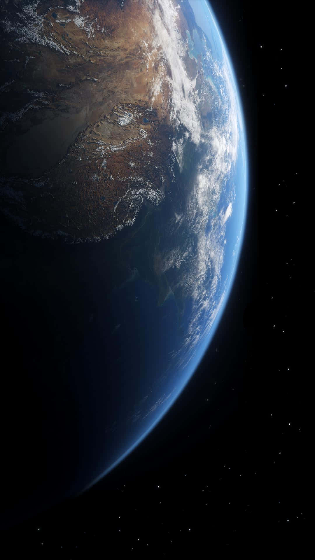 Earth, blue oceans, brown continents, Full HD Phone Wallpaper