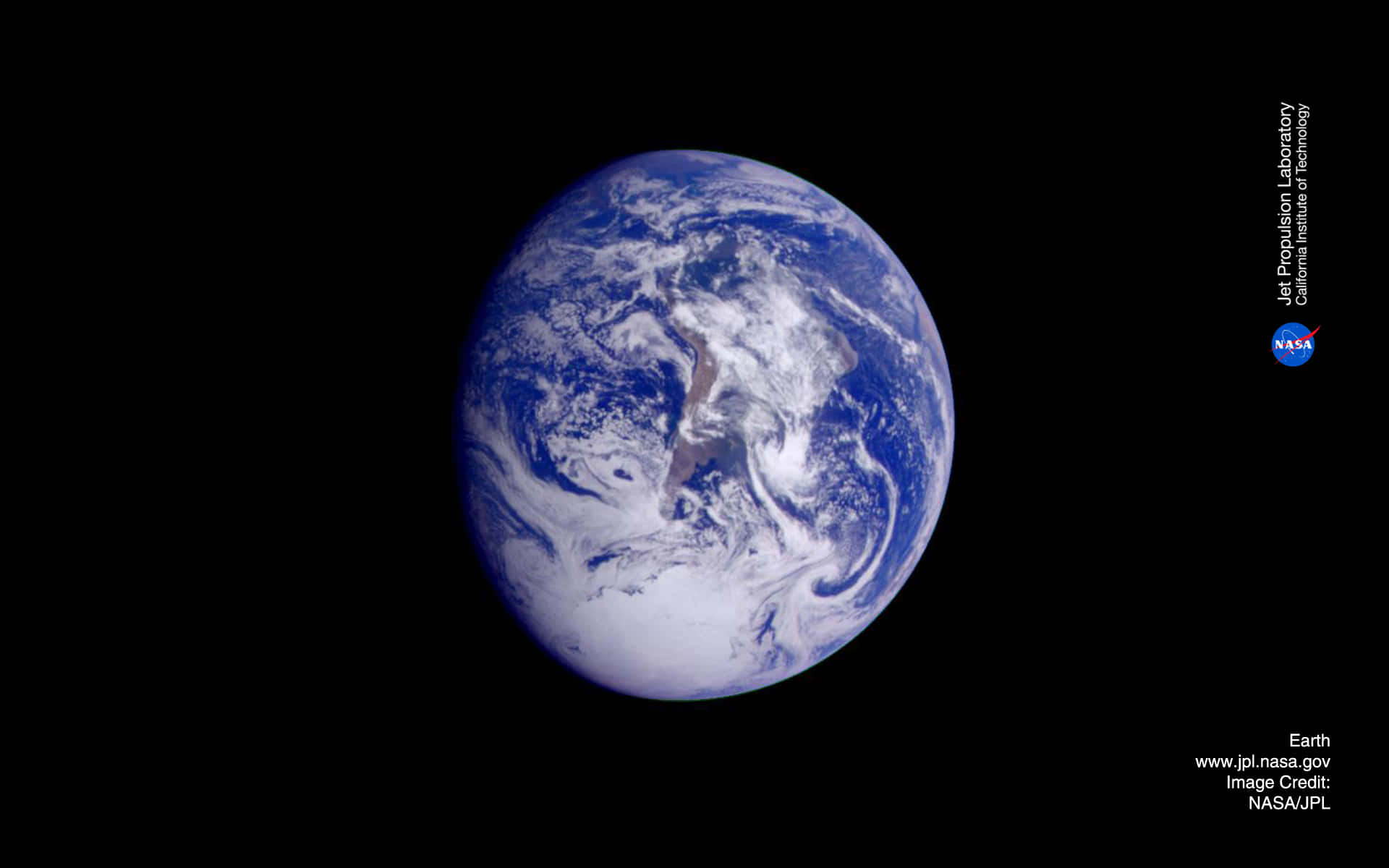 Earth, outer space, swirling blue oceans, Full HD Desktop Wallpaper
