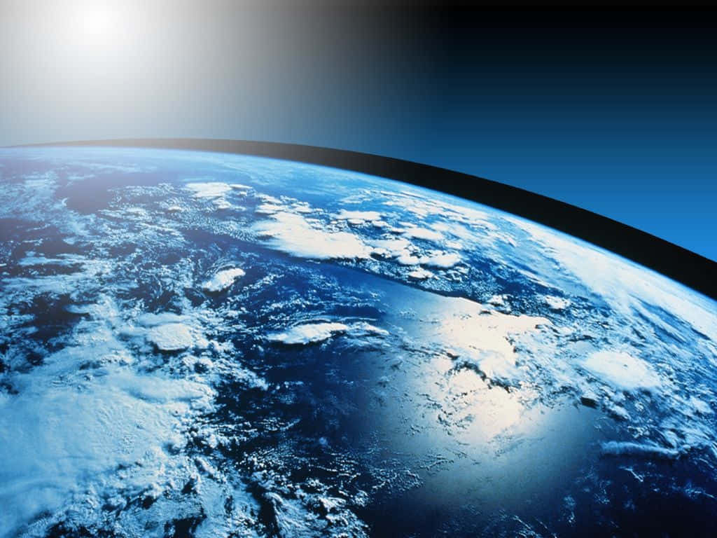 Earth Science, blue oceans, white clouds, SD Desktop Wallpaper