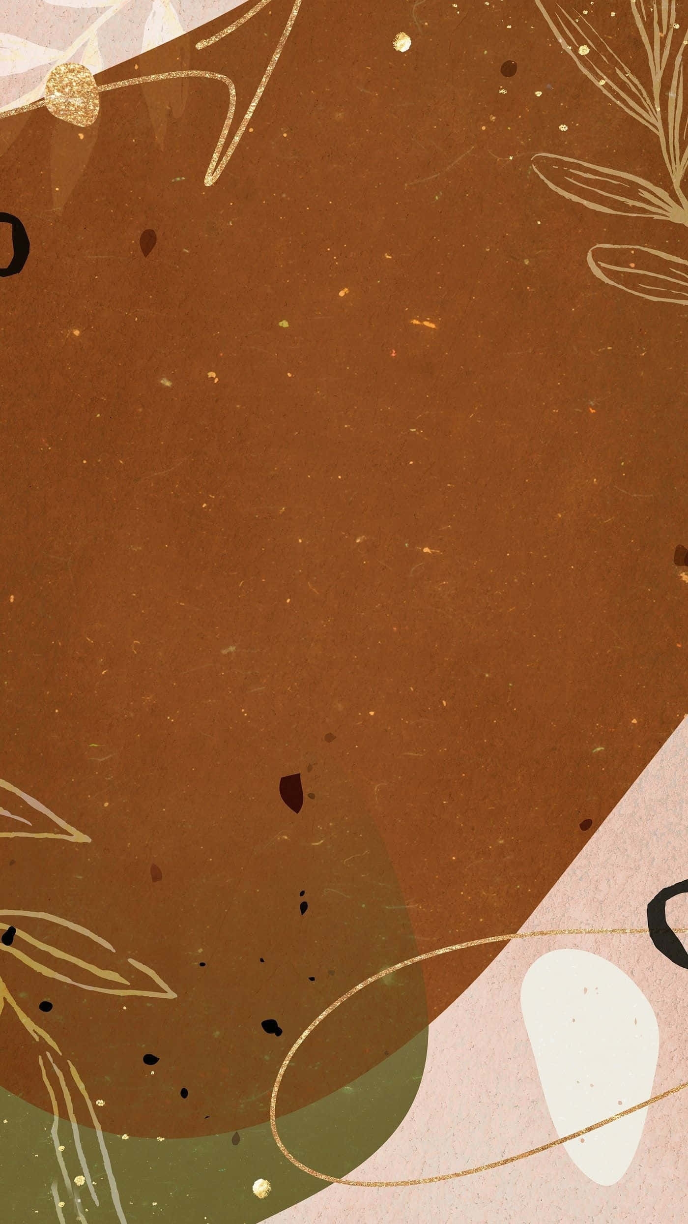 earth tones, brown tones, gold leaf, Full HD Phone Wallpaper